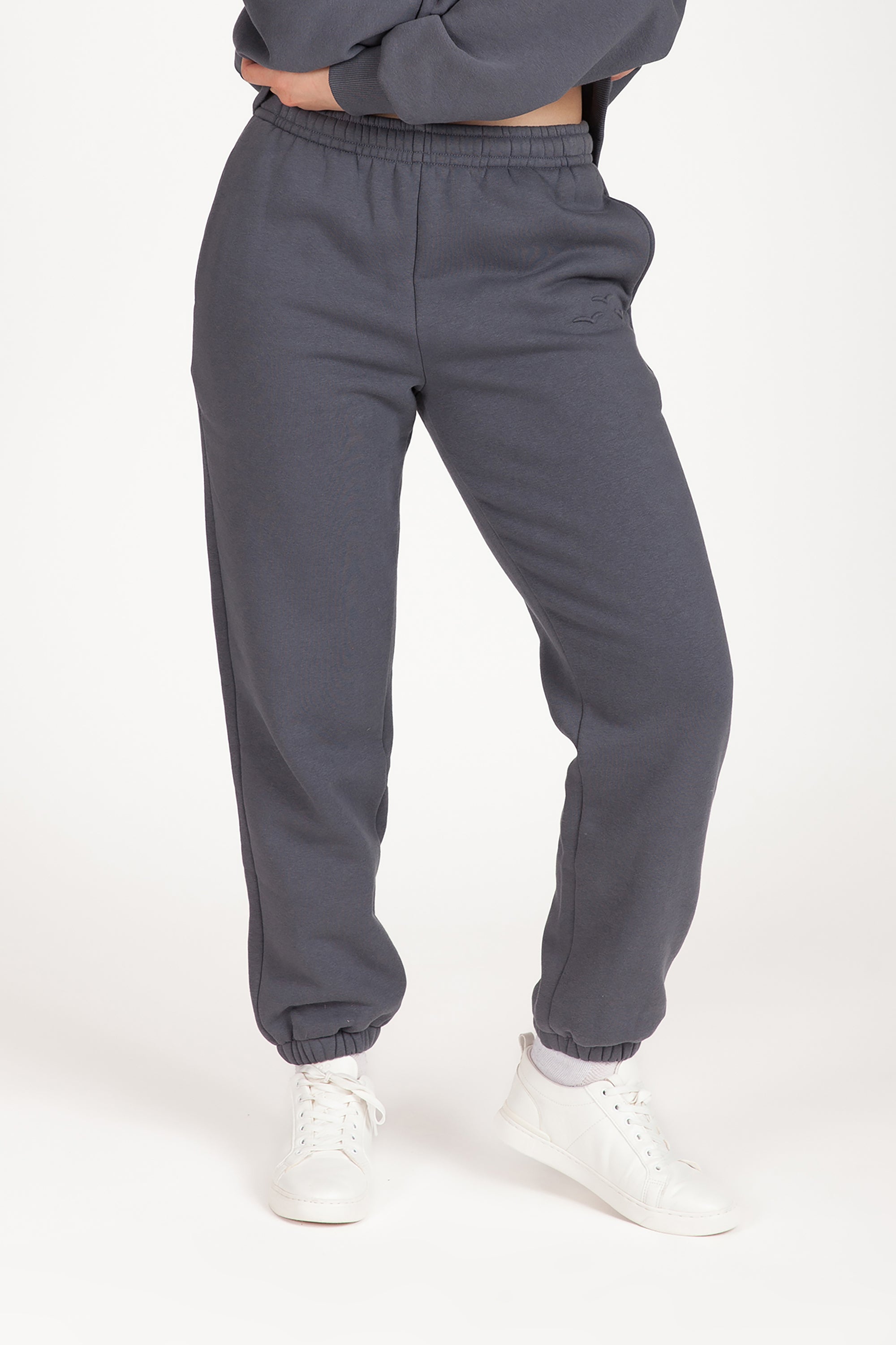 Nova premium fleece relaxed joggers in navy wash