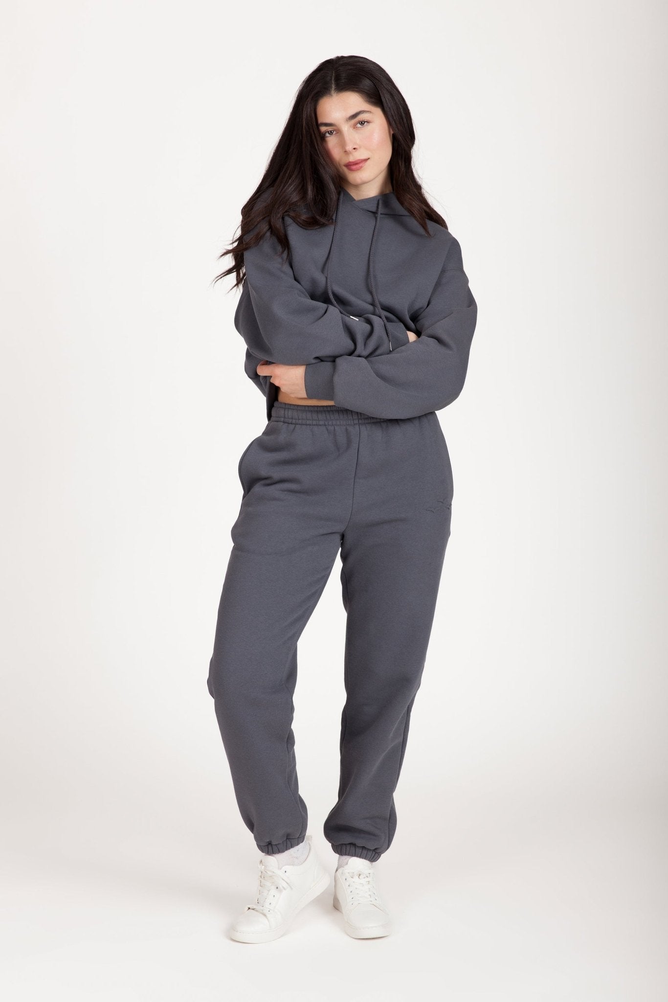 Fleece Regular Fit Sweatpants in Navy Wash - Lazypants