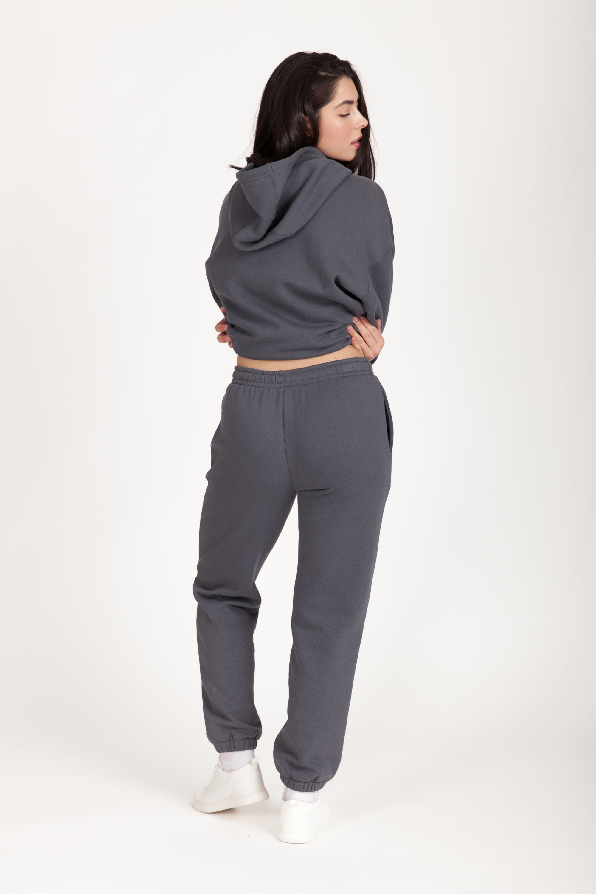 Nova premium fleece relaxed joggers in navy wash