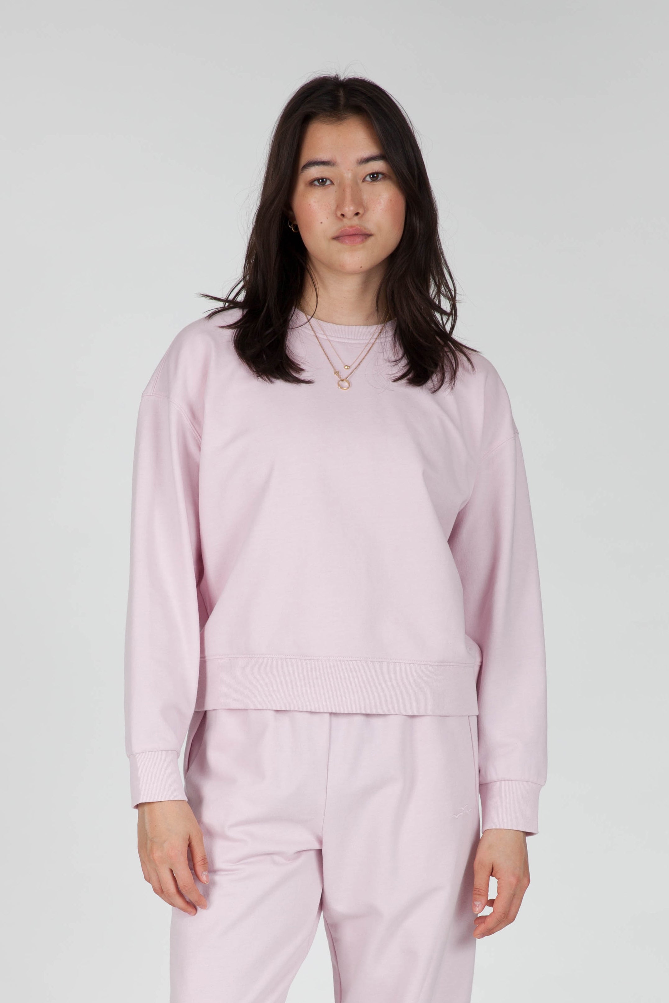 Soft-Touch Fleece Sweatshirt in Candy Pink - Lazypants