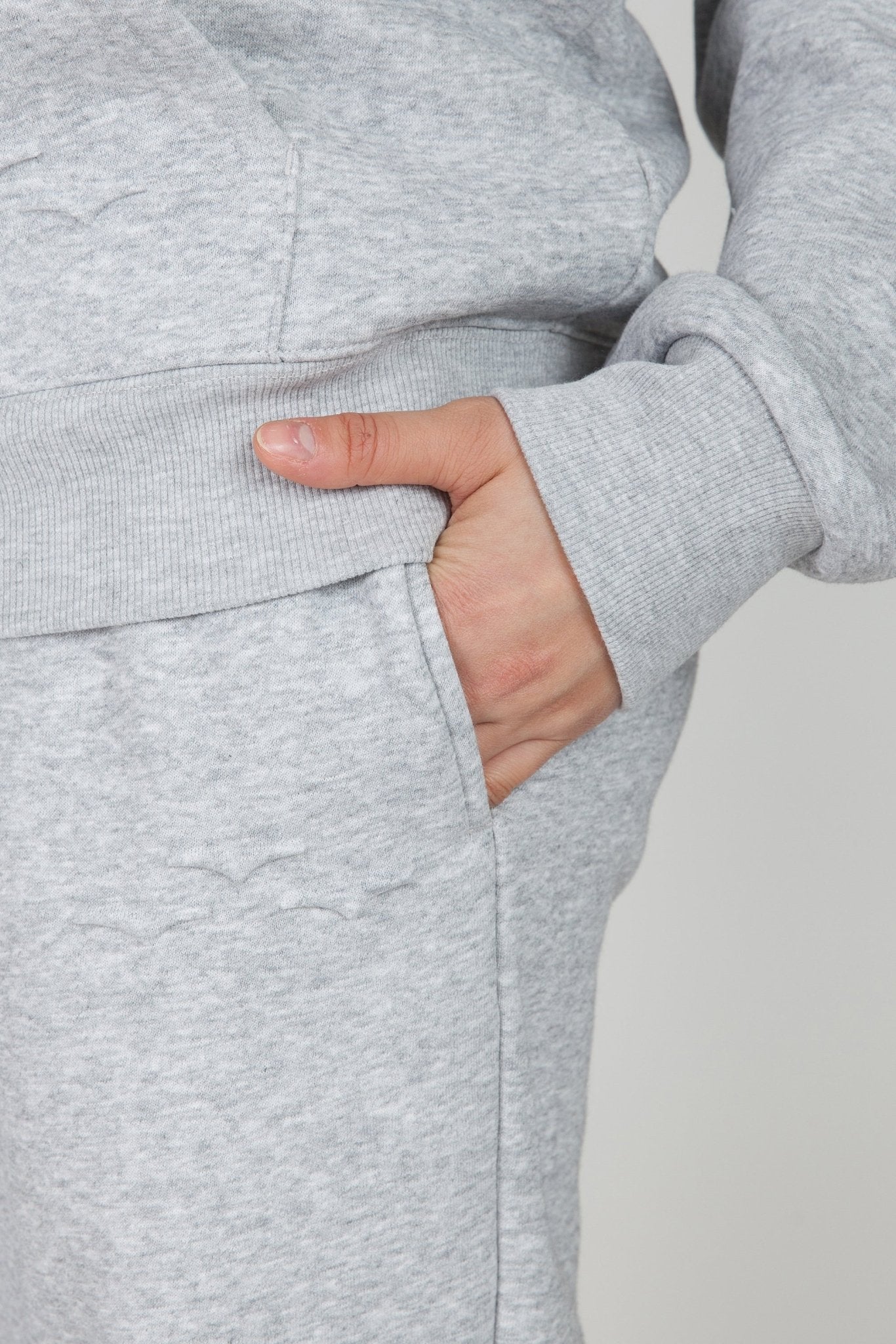 Fleece Oversized Hoodie in Classic Grey - Lazypants