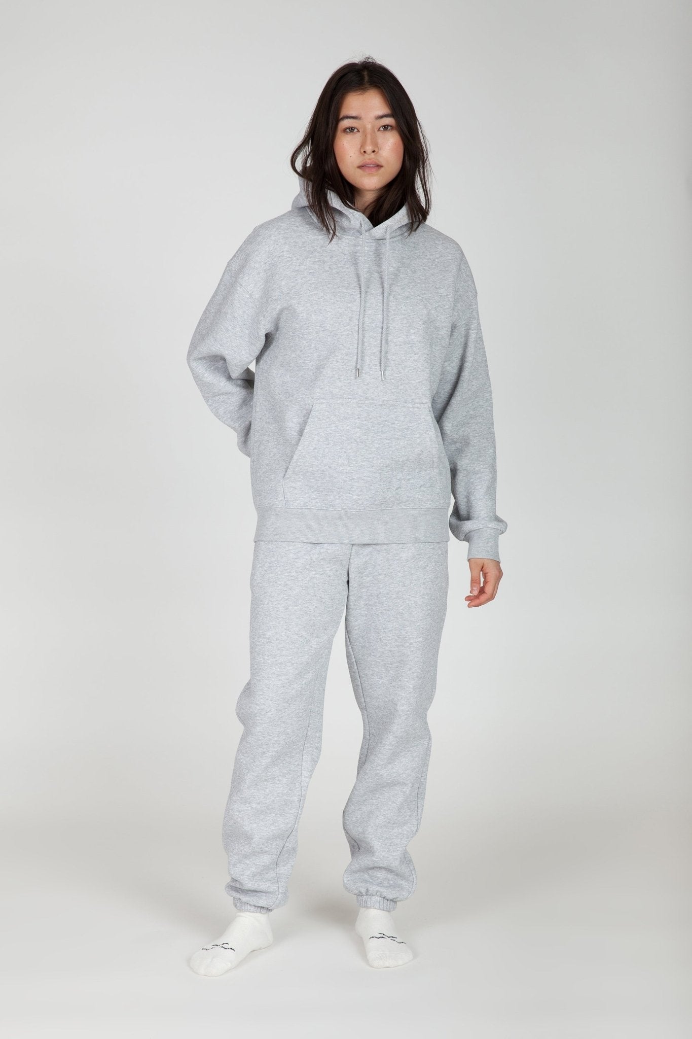 Women's Fleece Oversized Hoodie in Classic Grey | Lazypants