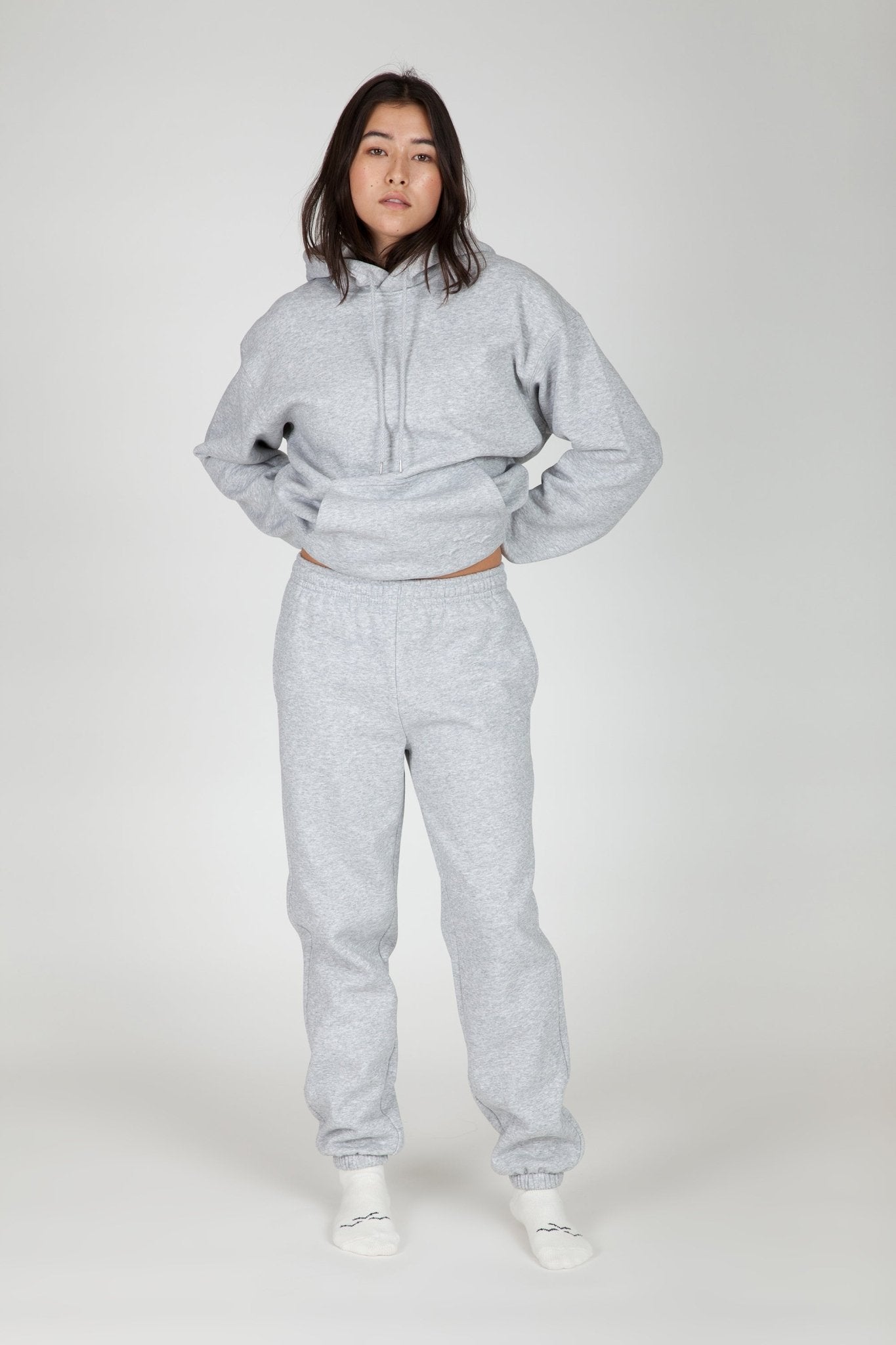 Fleece Regular Fit Sweatpants in Classic Grey - Lazypants