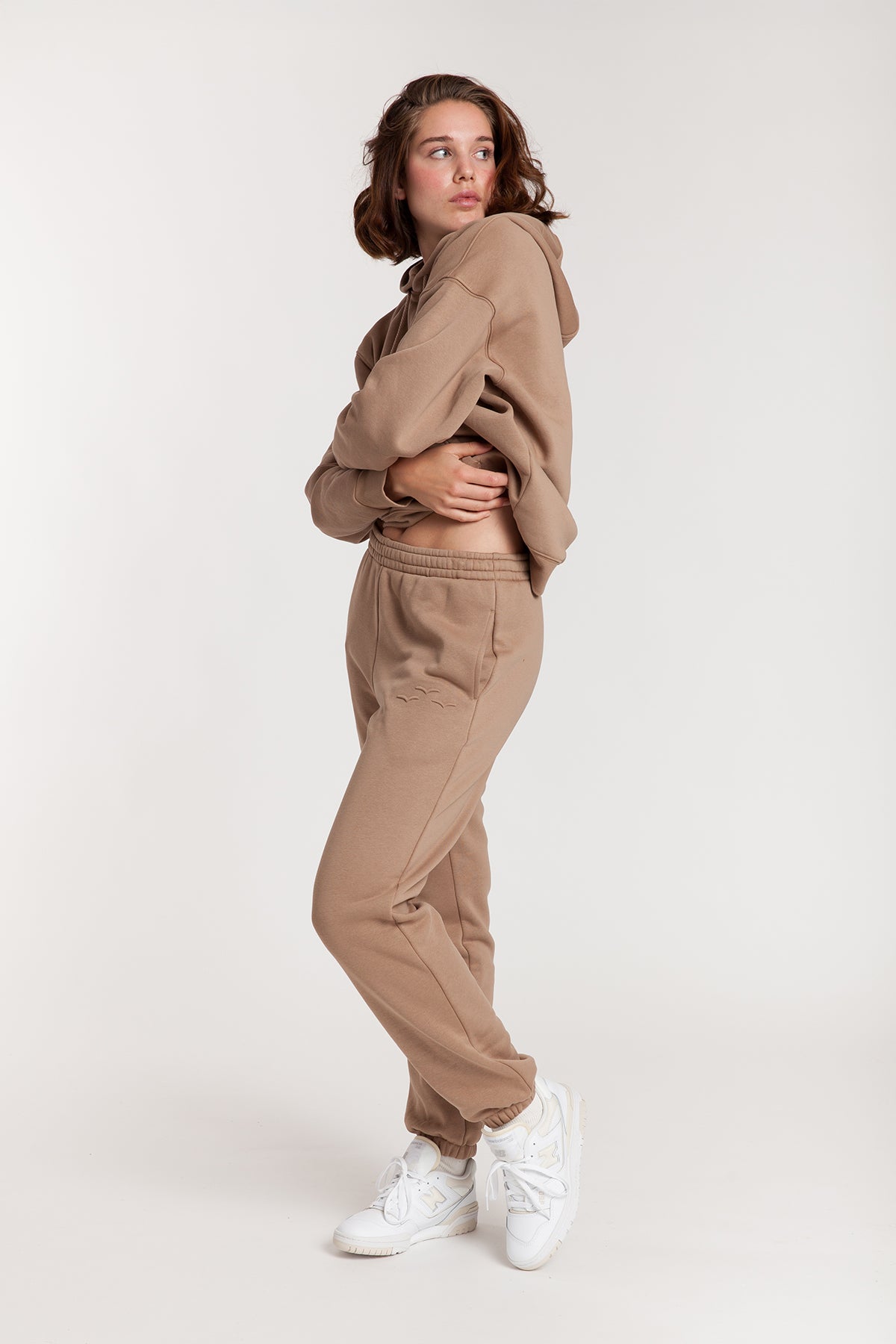 Women's tracksuit in camel