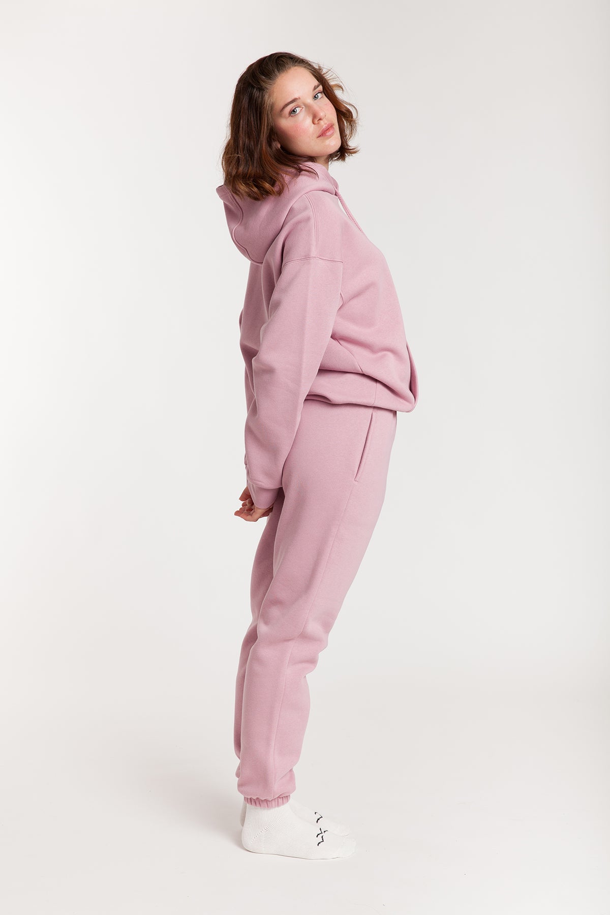 Chlo Relaxed Fit Hoodie in Rose