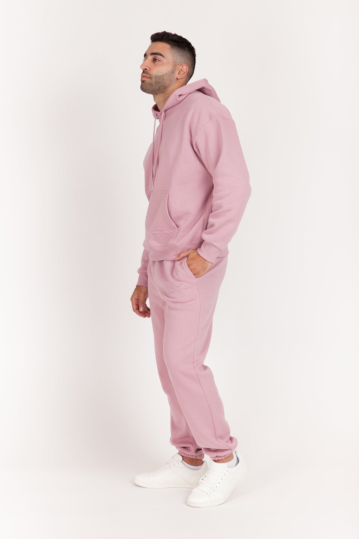 Men's hoodie in rose