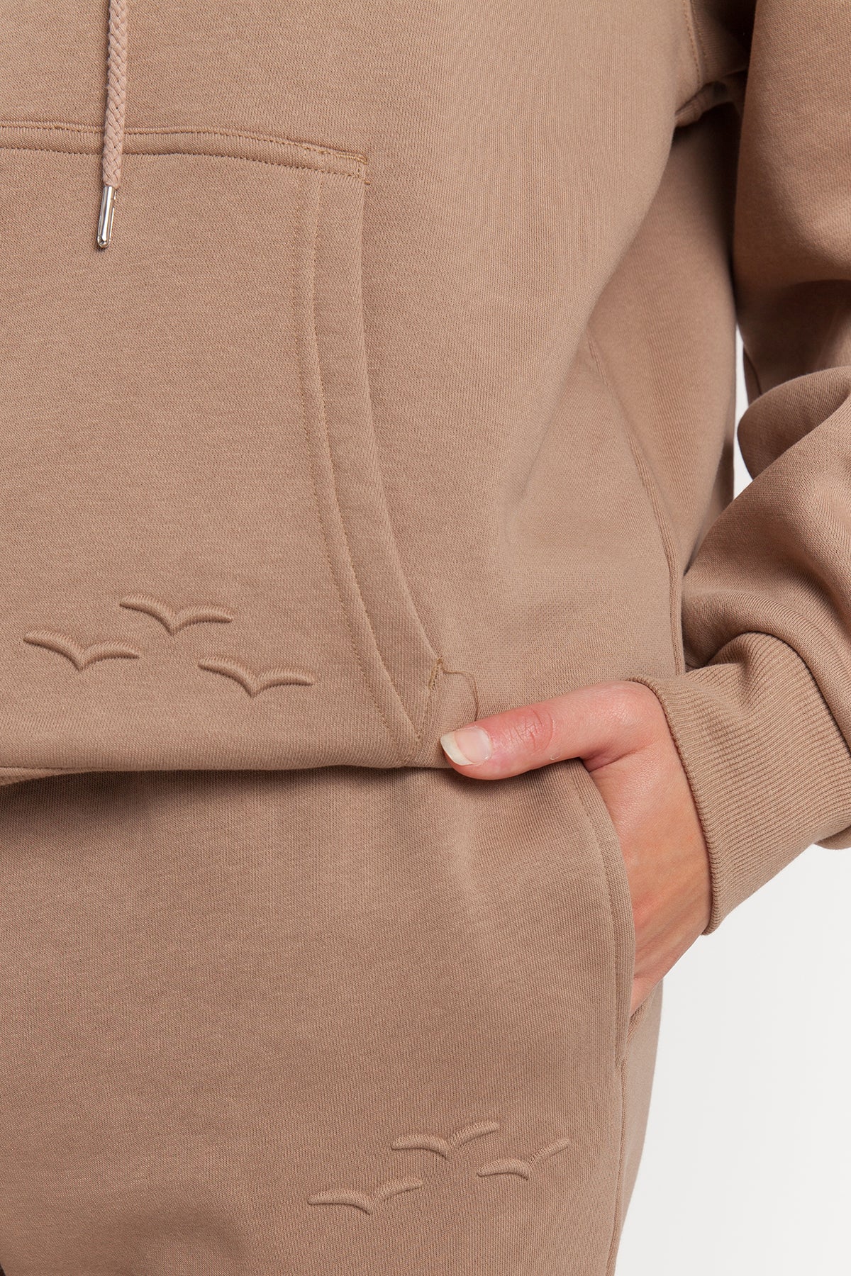Fleece Oversized Hoodie in Camel - Lazypants