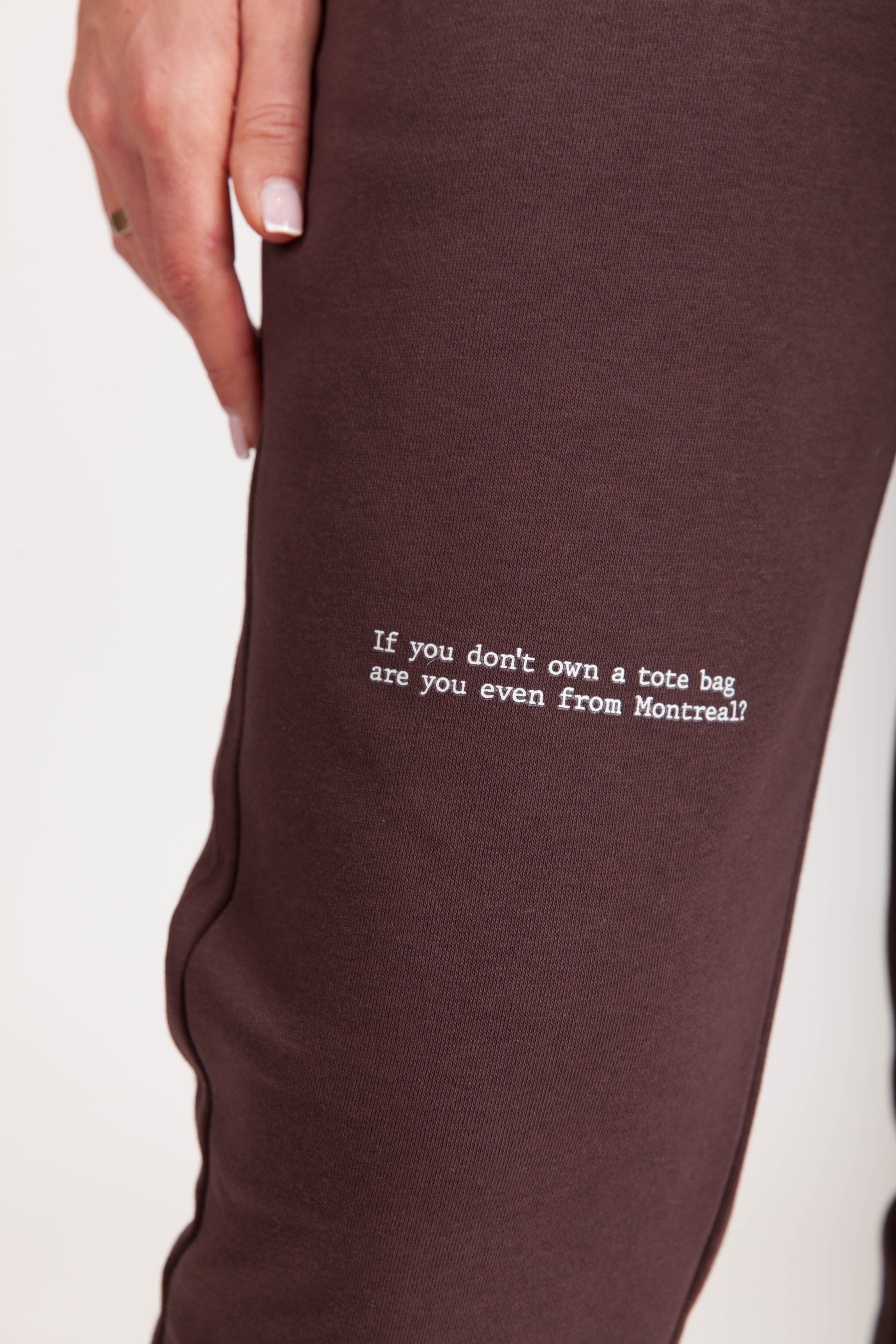 MEN'S "ARE YOU EVEN FROM MONTREAL" TRACKSUIT IN ESPRESSO - Lazypants