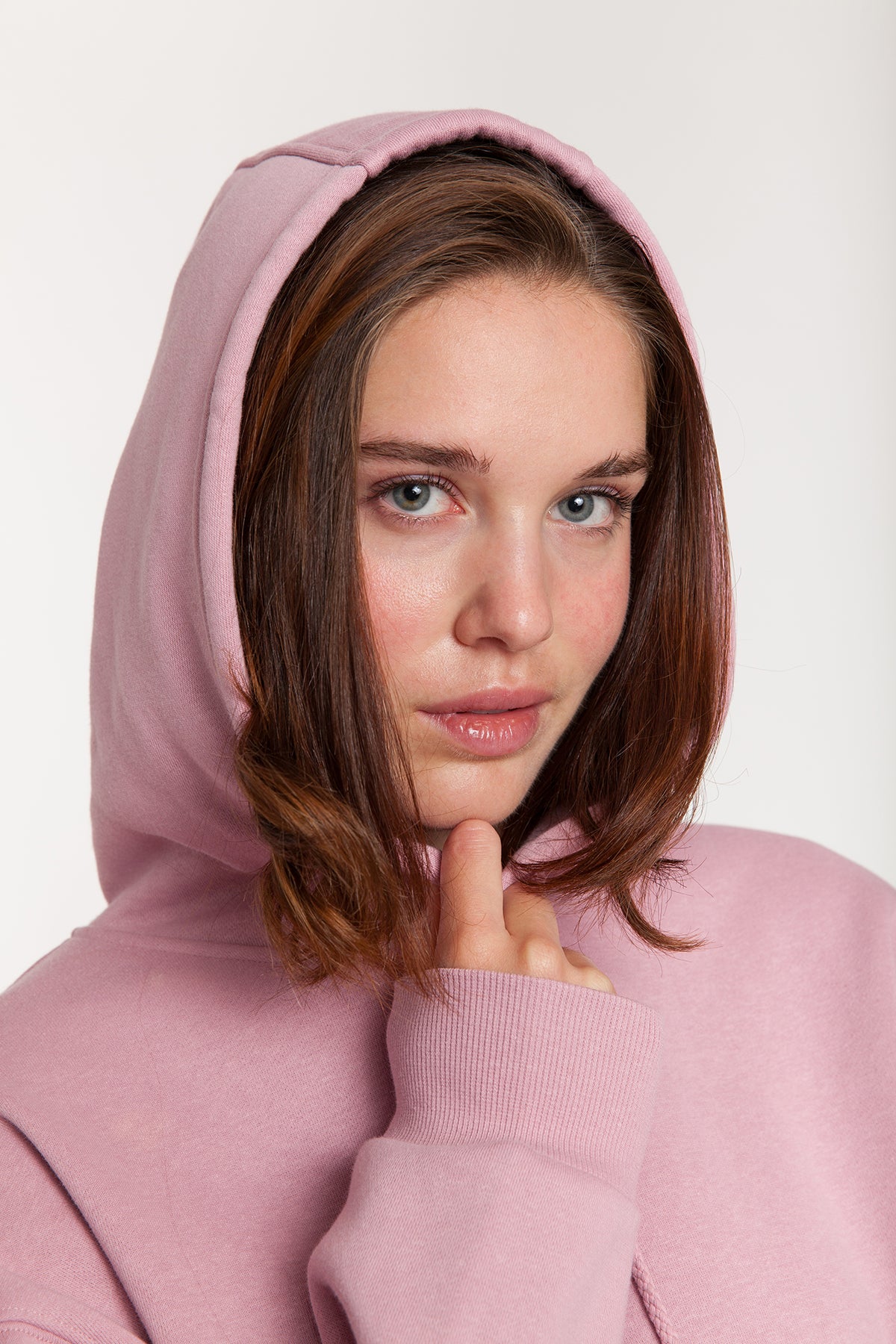 Women’s premium fleece relaxed sweatsuit set in rose