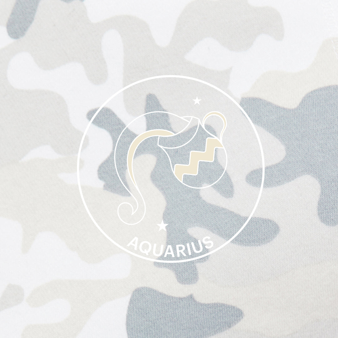 Zodiac Sweatsuit Set in White camo