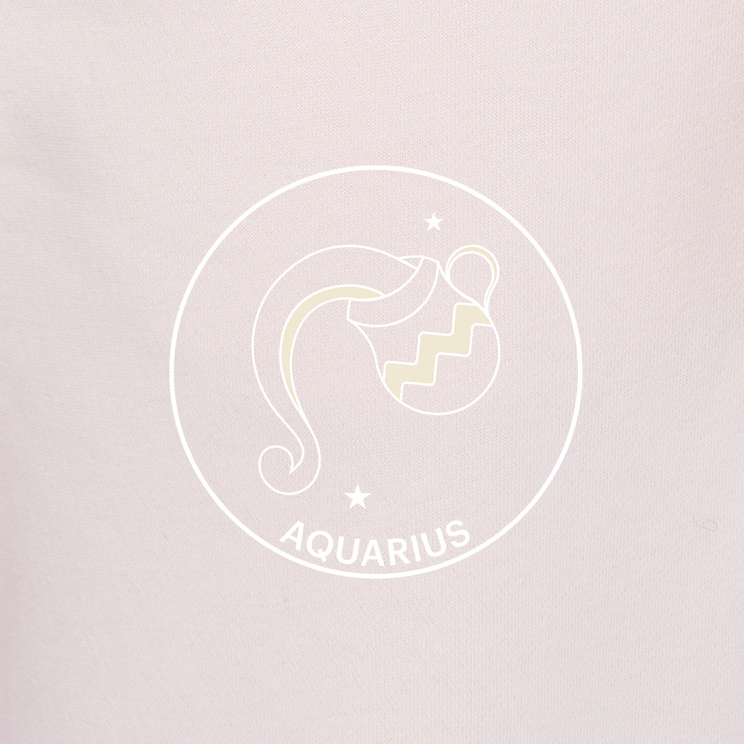 Zodiac Sweatsuit Set in petal pink