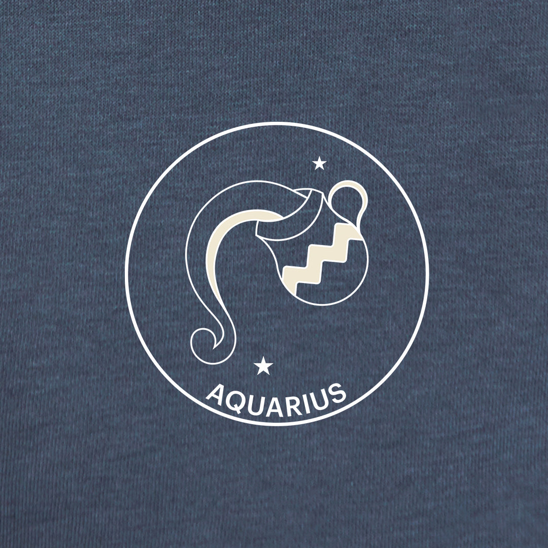 Zodiac Sweatsuit Set in navy wash