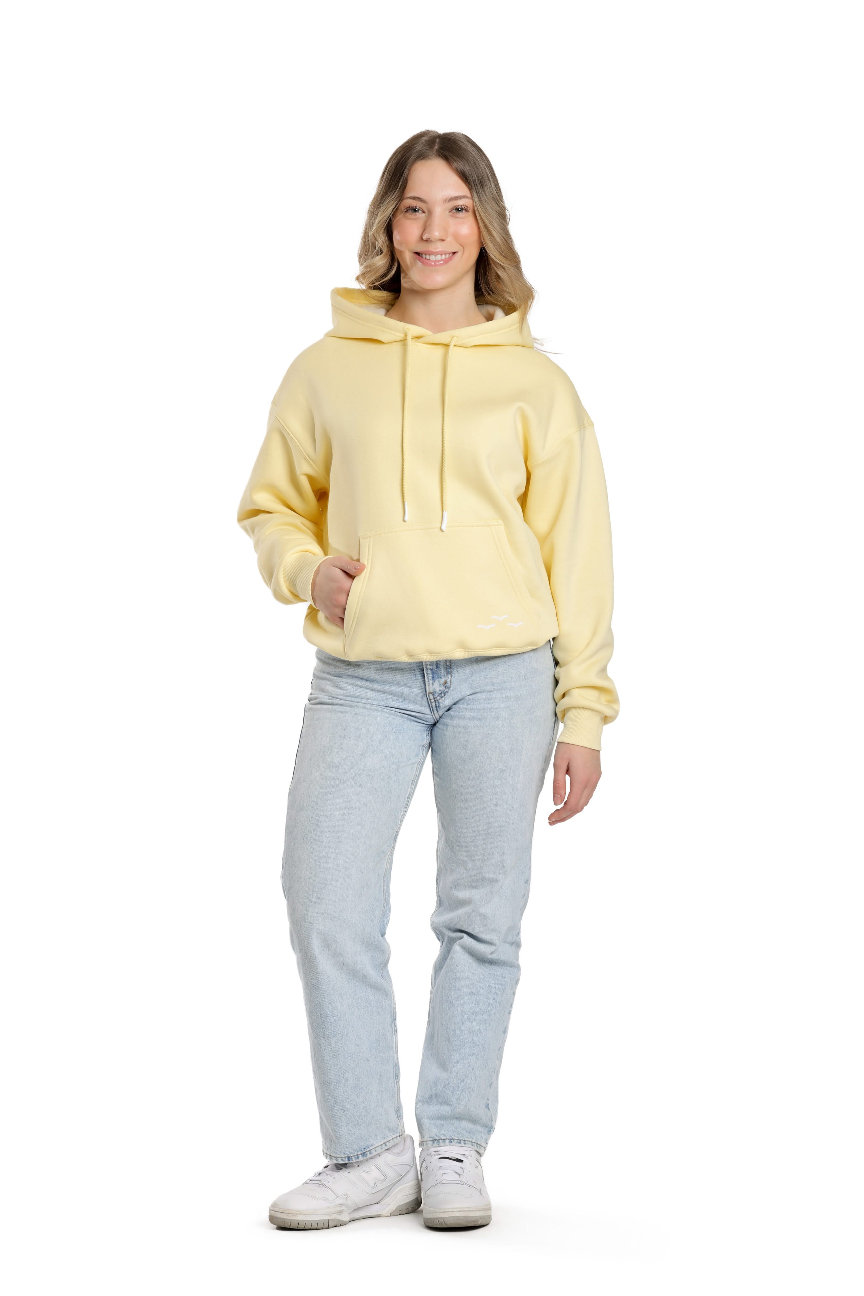 Chlo Relaxed Fit Hoodie in banana yellow