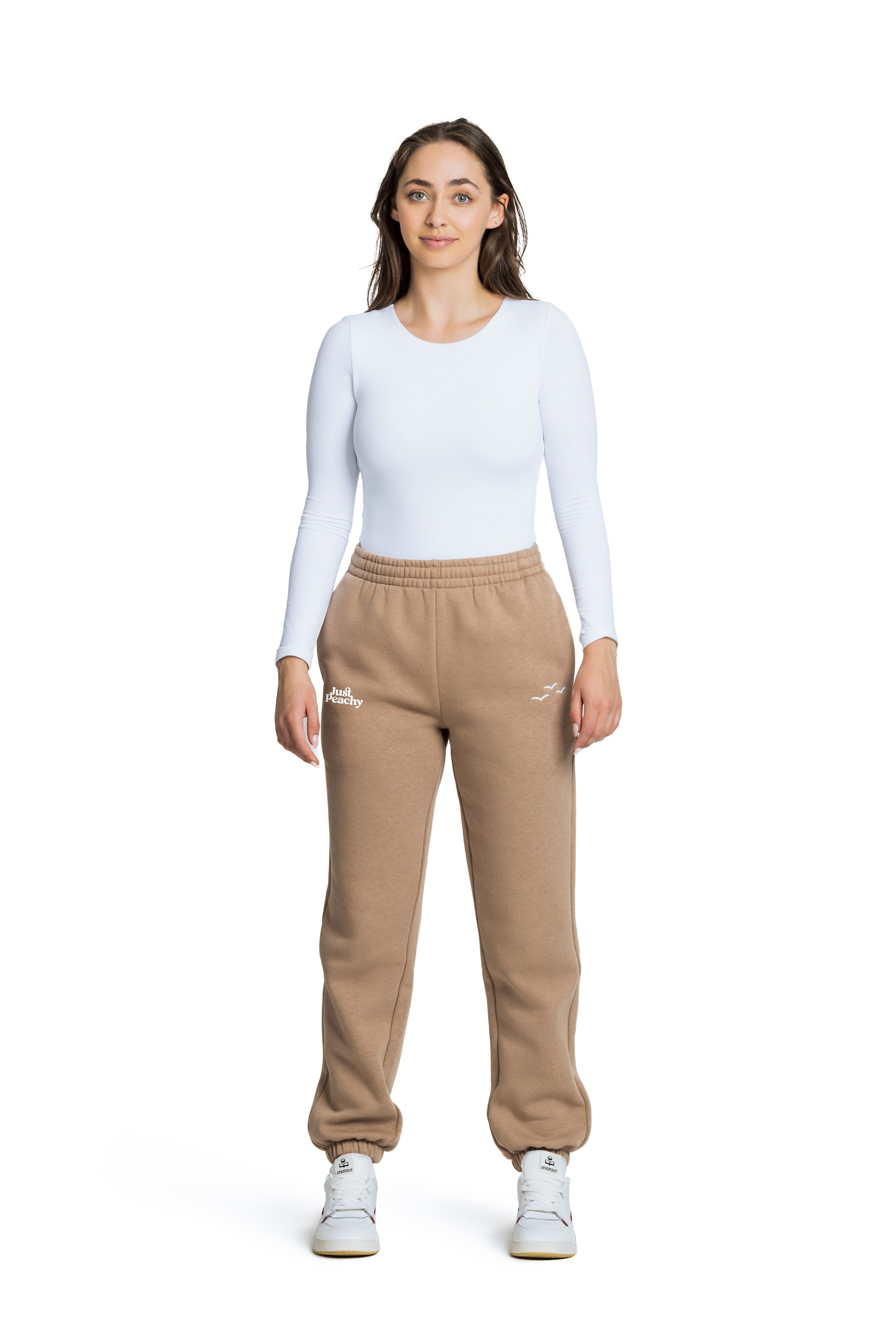 Pantalon de survêtement décontracté Nova premium en polaire olive