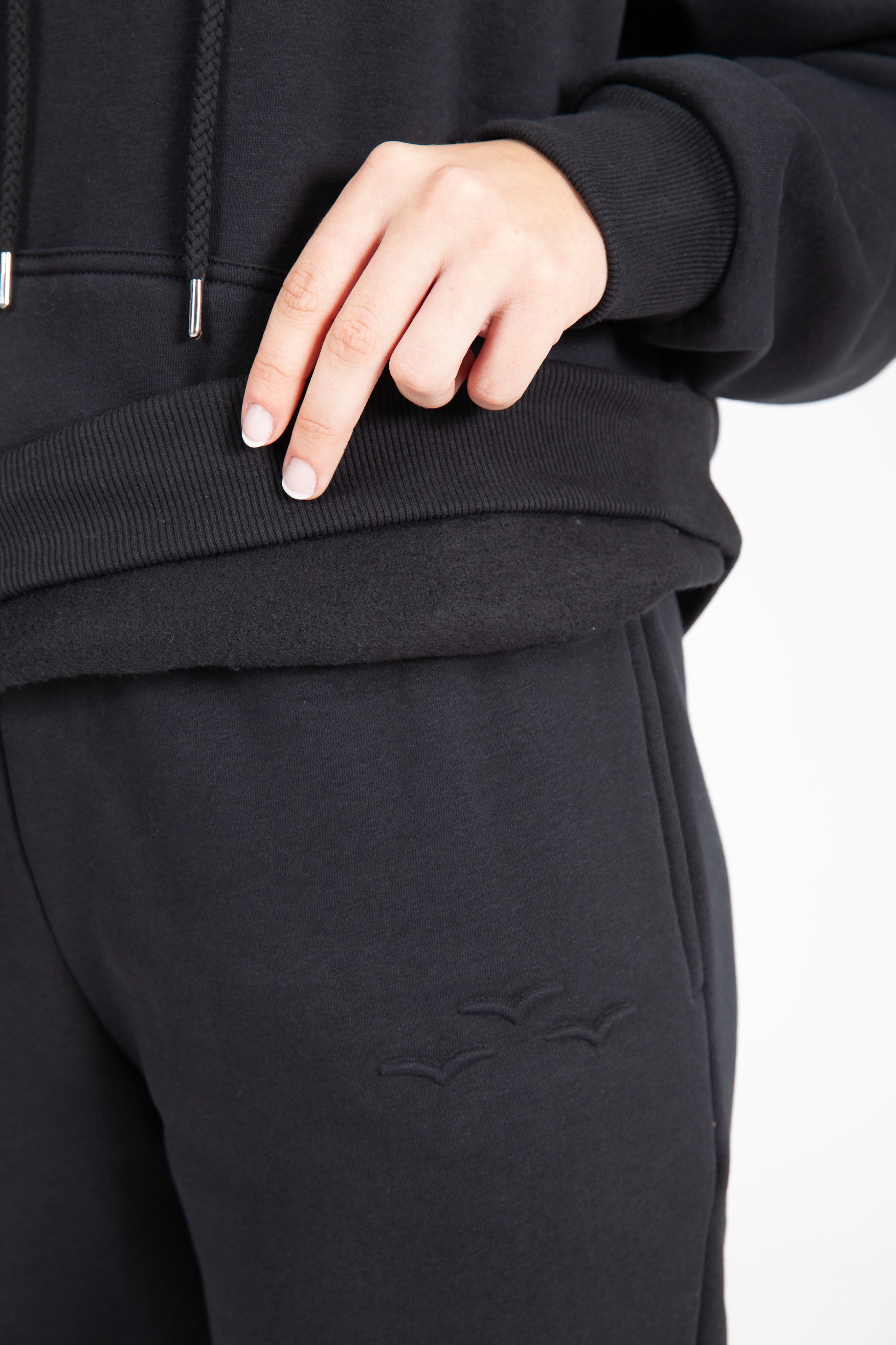 Chlo Relaxed Fit Hoodie in Black