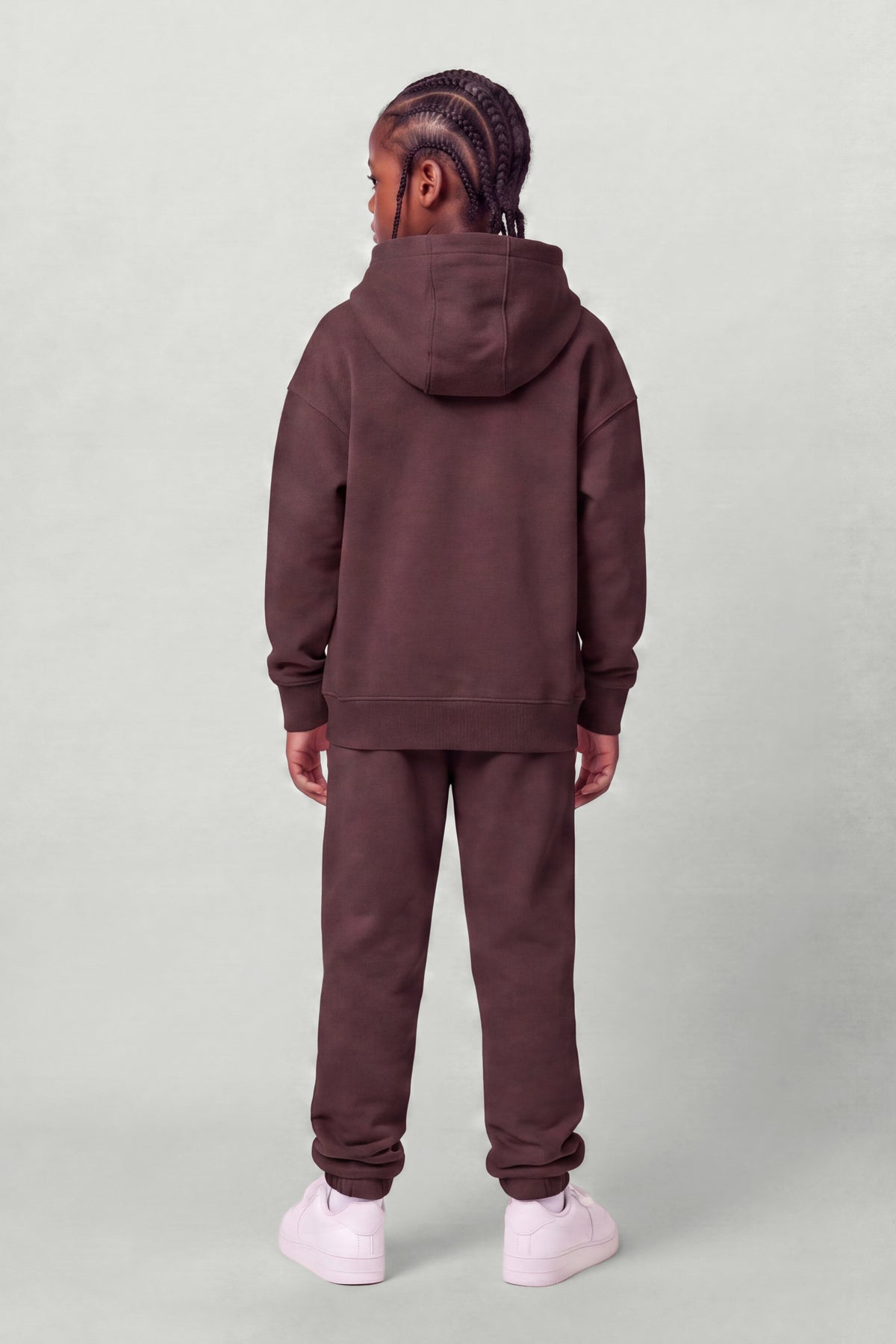 Kids Fleece Regular Fit Set in Espresso