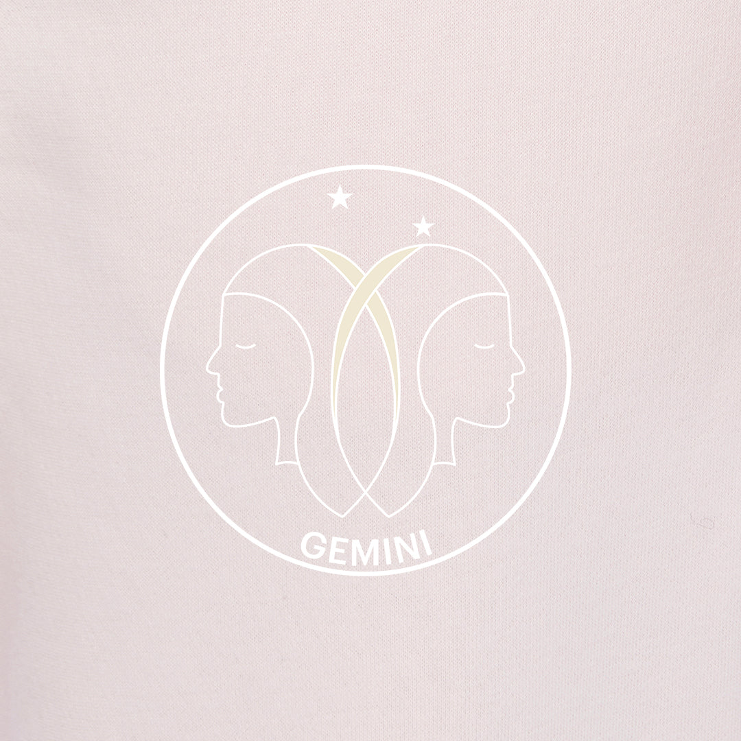 Zodiac Sweatsuit Set in petal pink