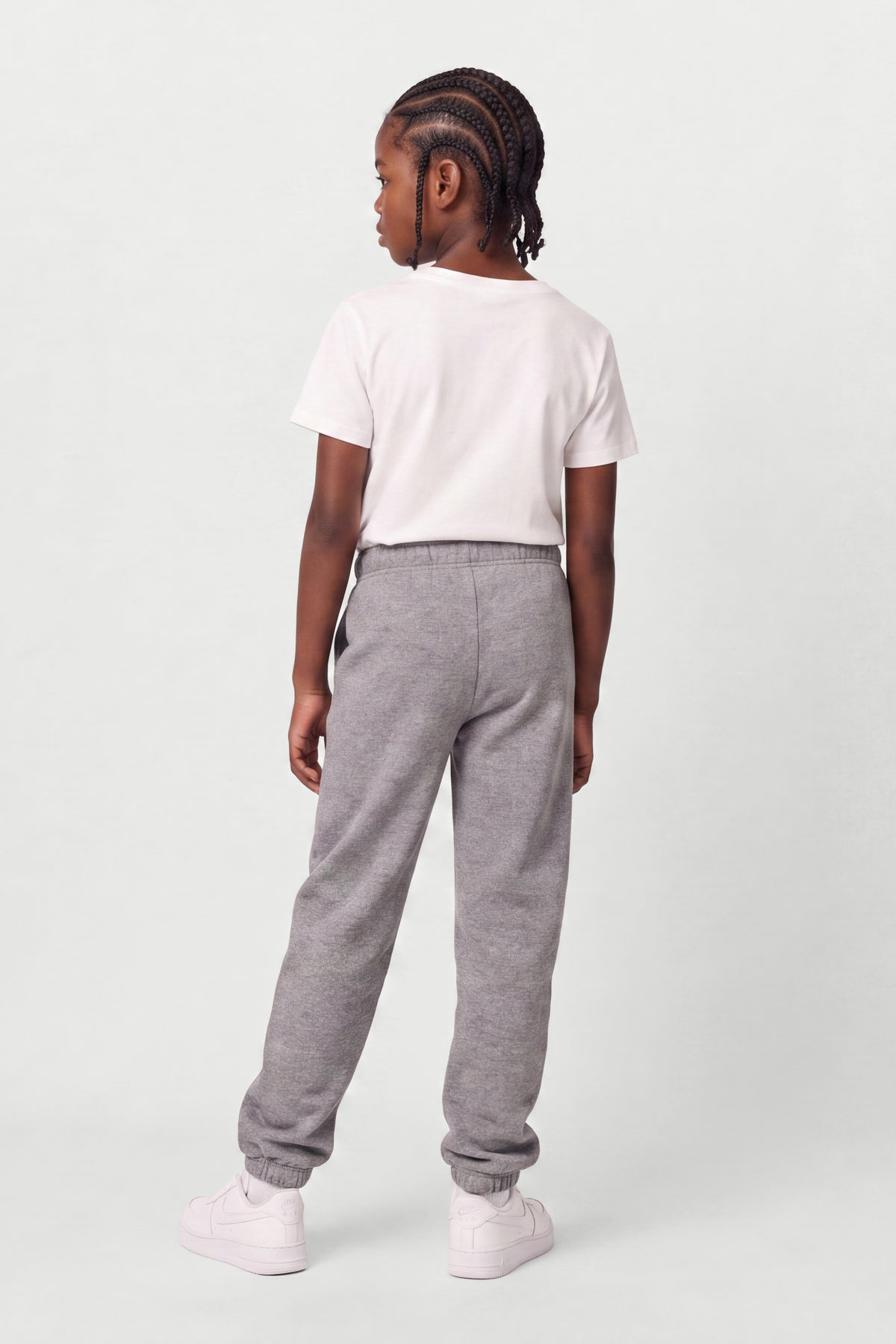 Kids Fleece Regular Fit Sweatpants in Granite