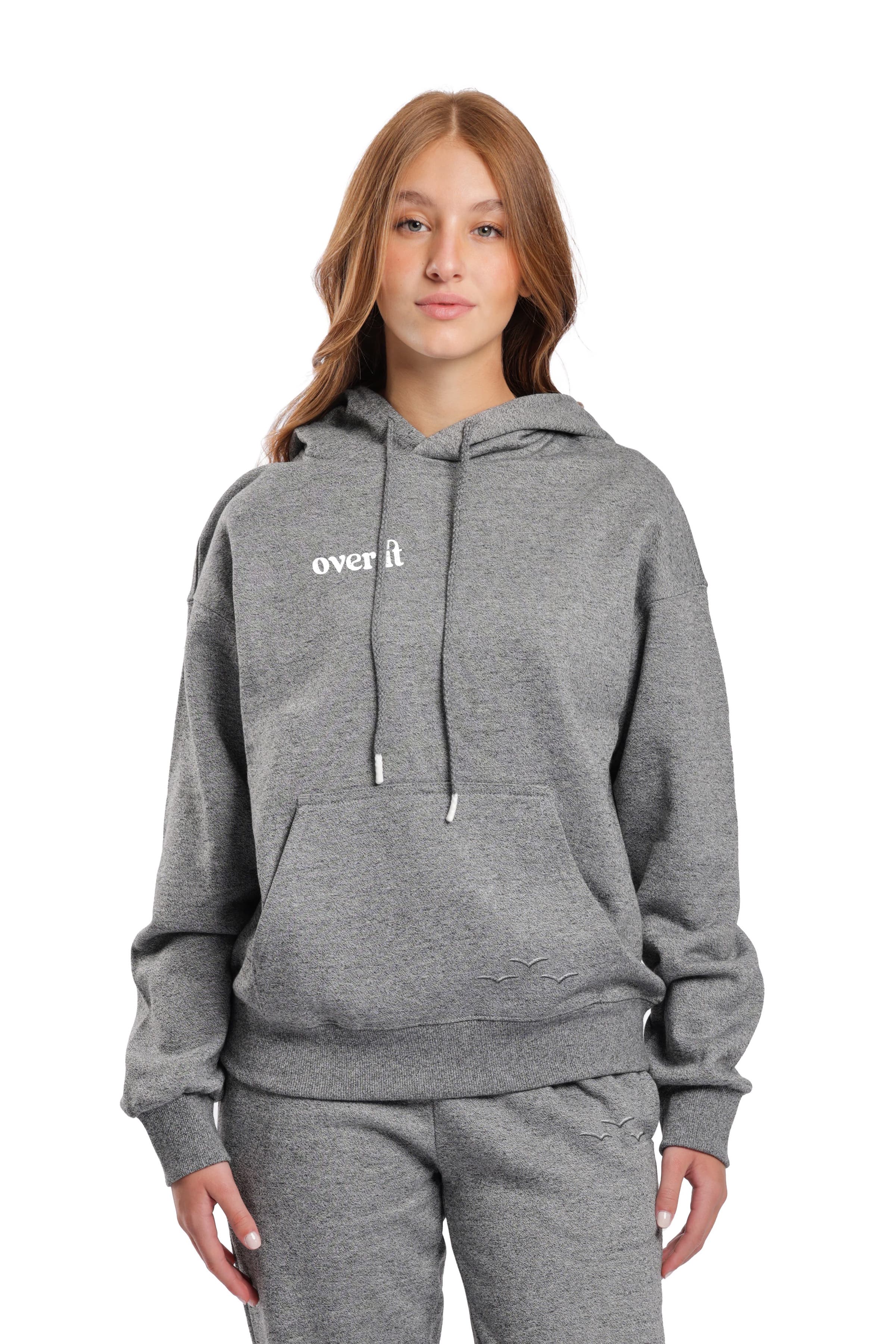 Cheeky relaxed hoodie in granite