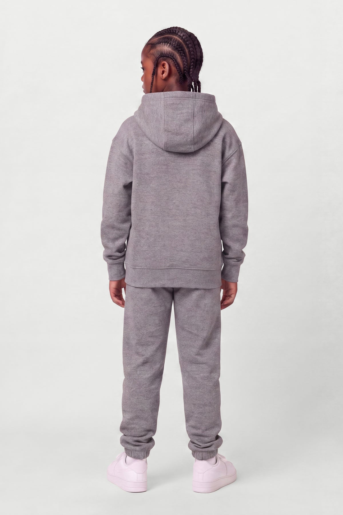 Kids Fleece Regular Fit Set in Granite