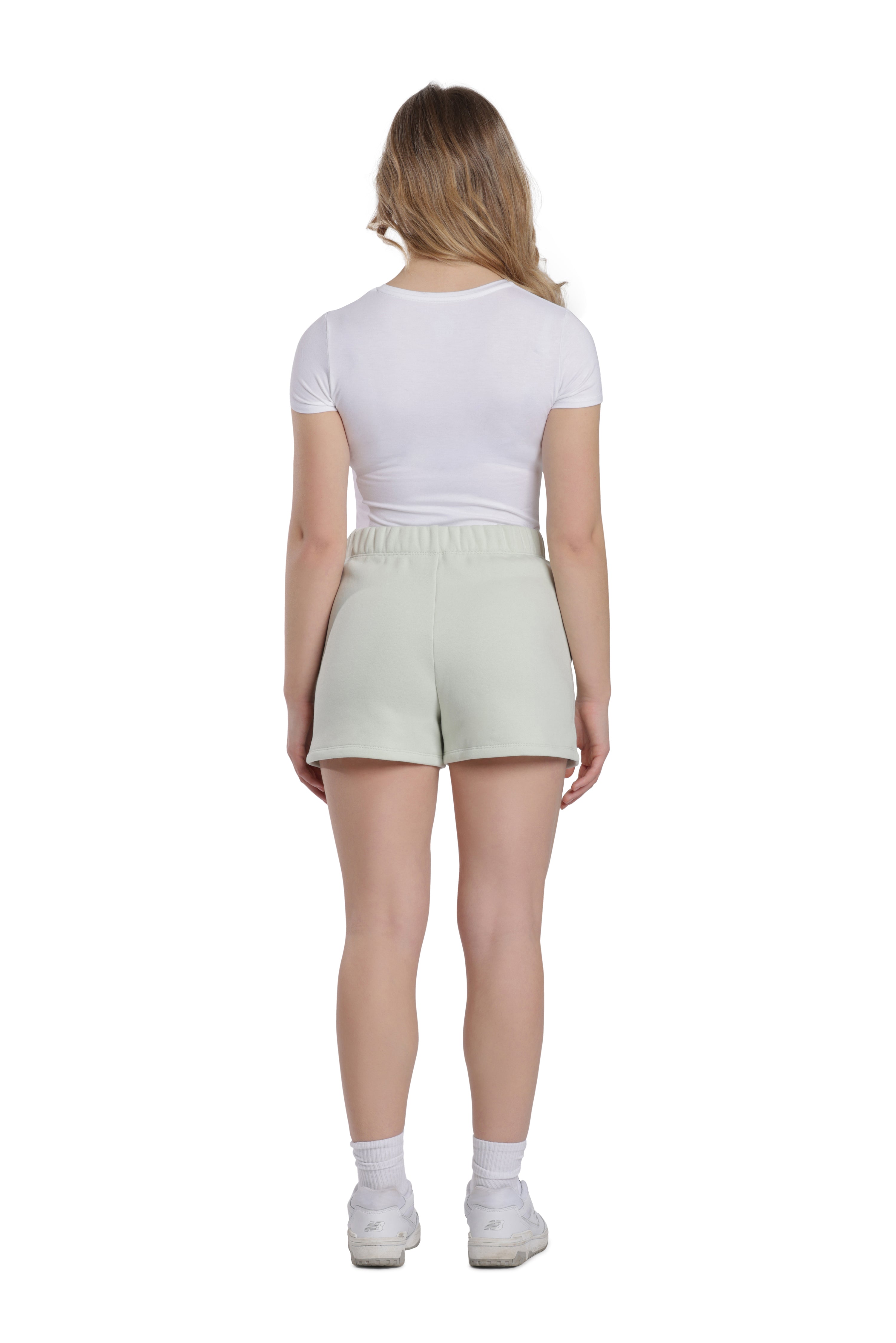 Arie inseam short in silver green