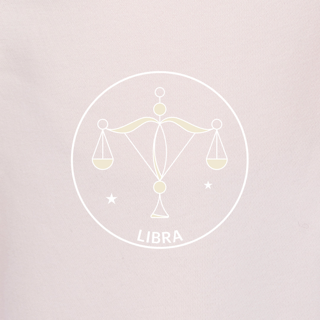 Zodiac Sweatsuit Set in petal pink