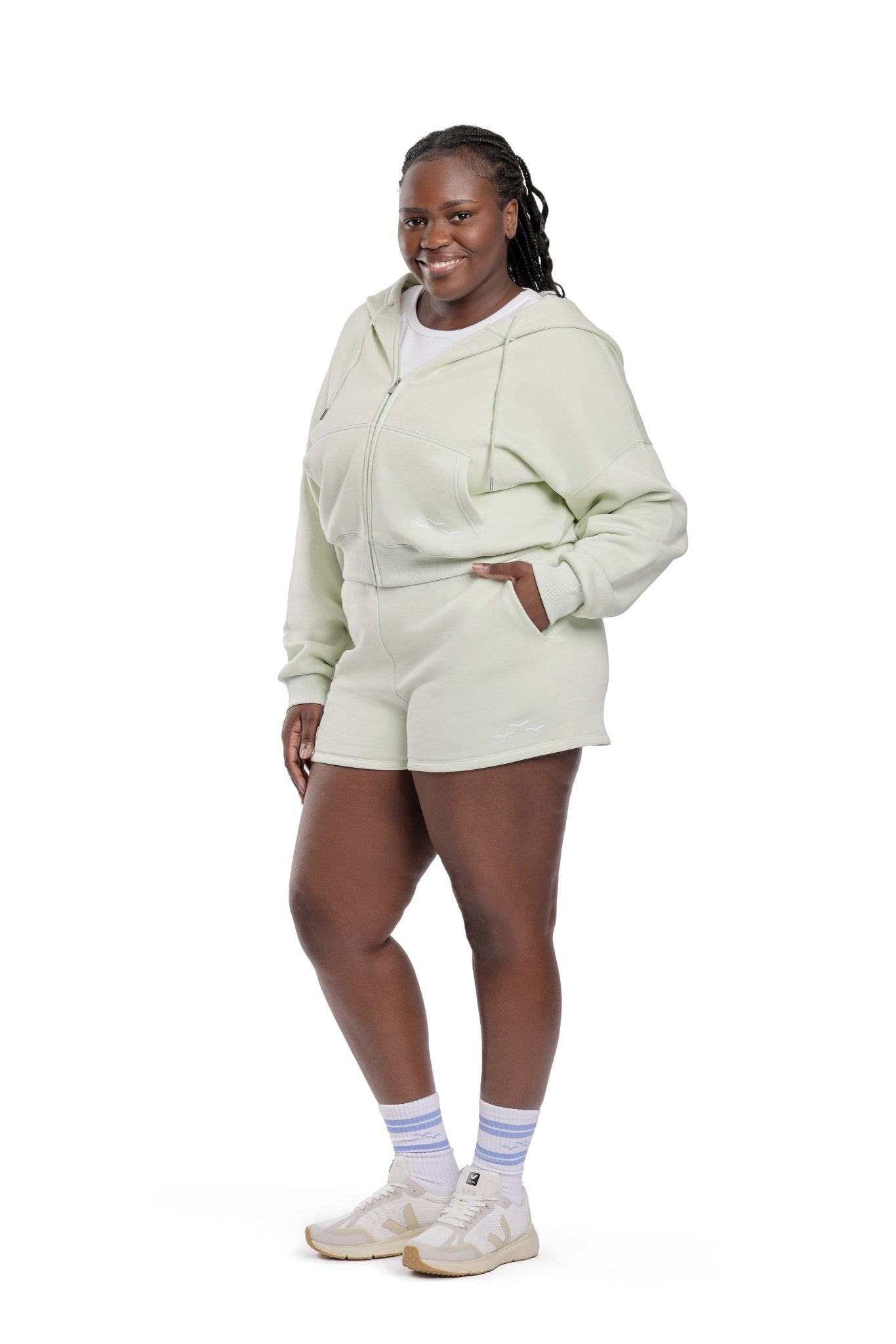 Arie and Justine set in silver green - Lazypants