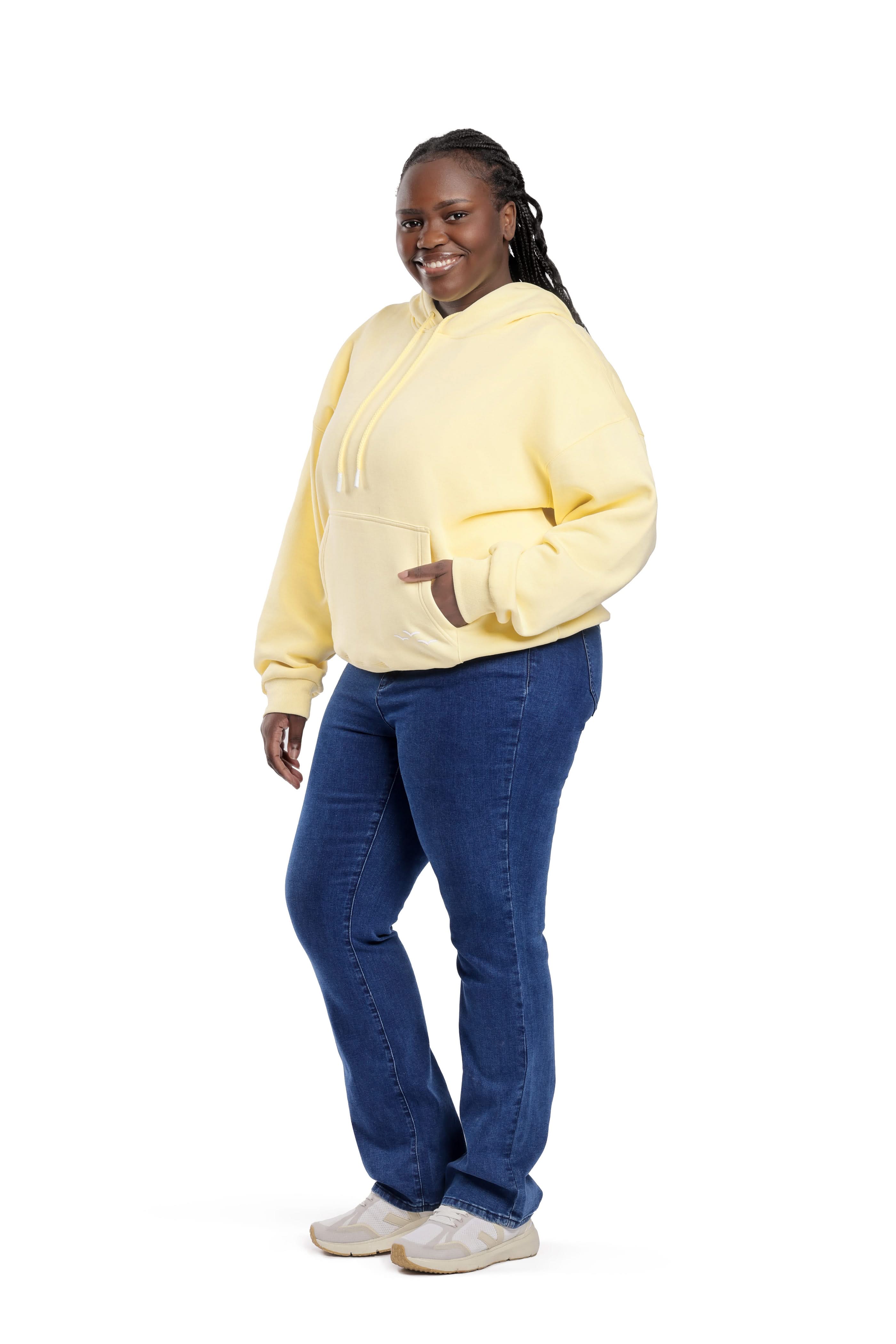 Chlo Relaxed Fit Hoodie in banana yellow