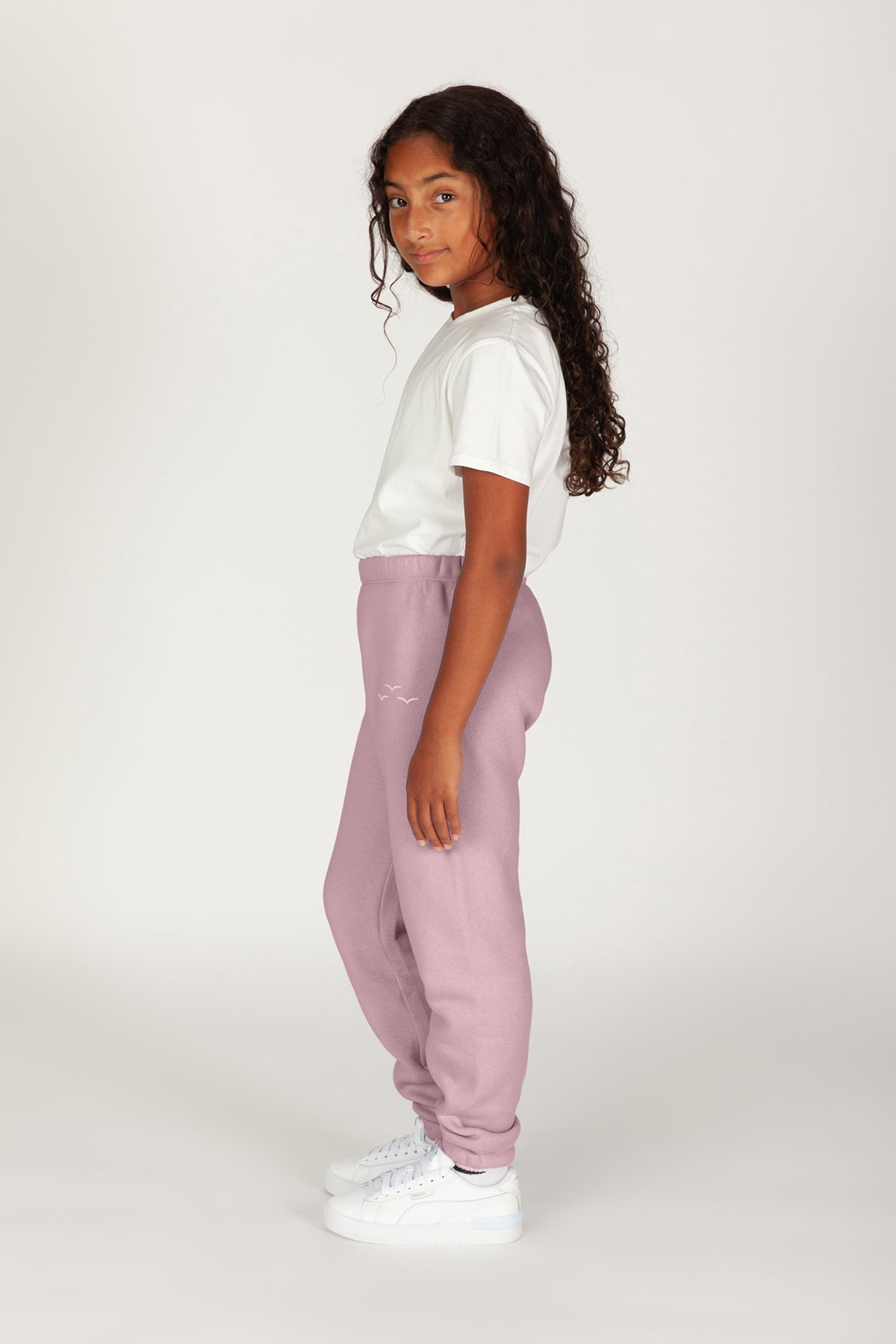 Niki Kids fleece sweatpants in rose