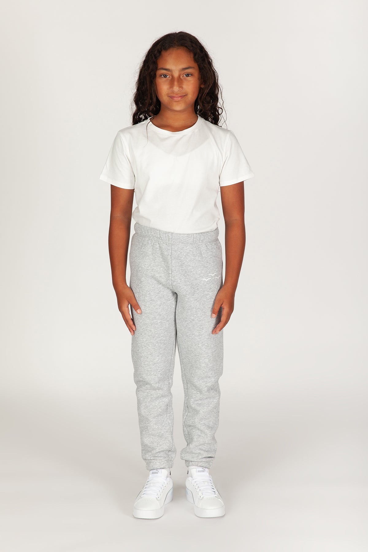 Niki Original kids sweatpants in classic grey Lazypants