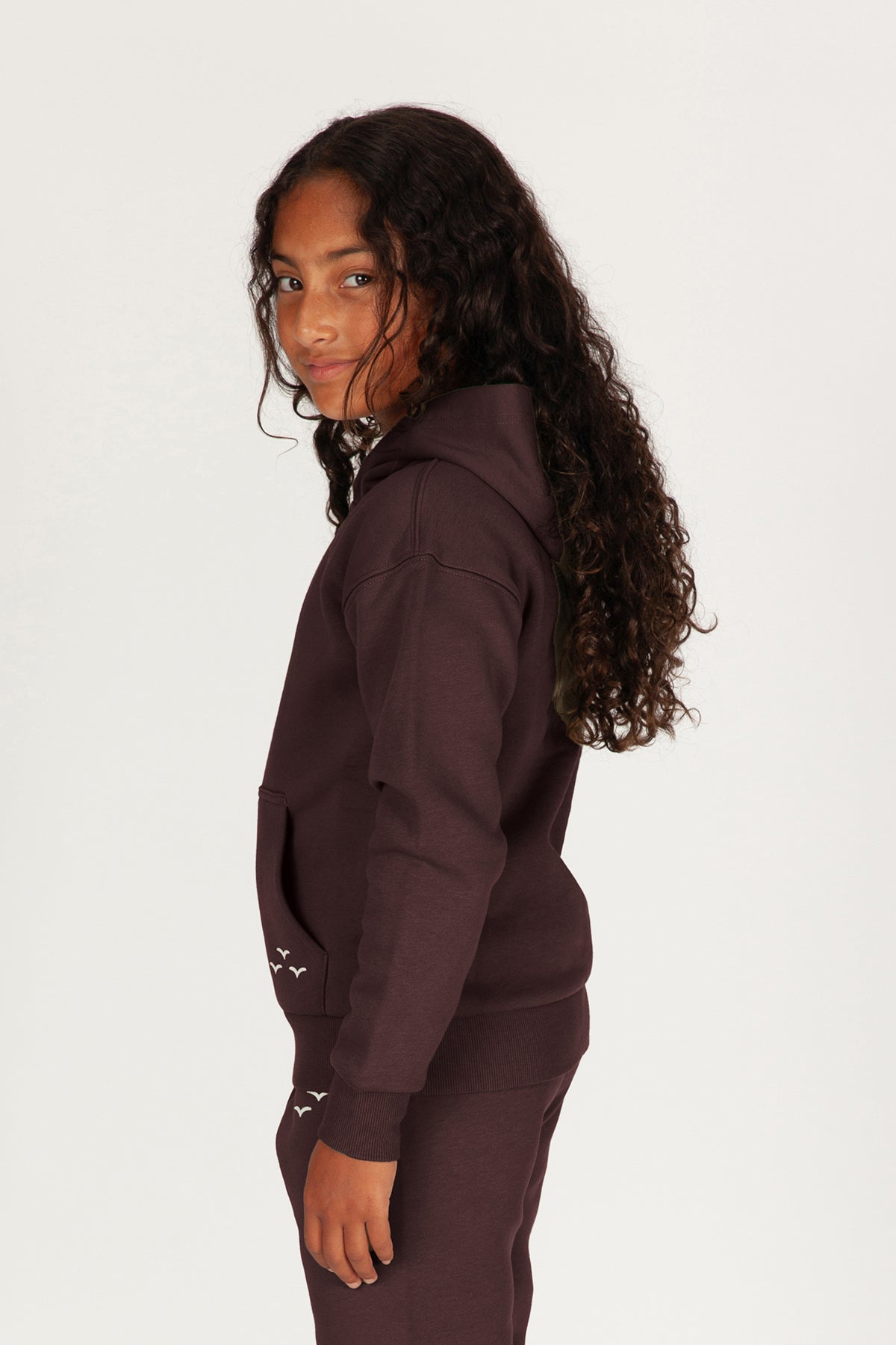 Kids Cooper hoodie in espresso