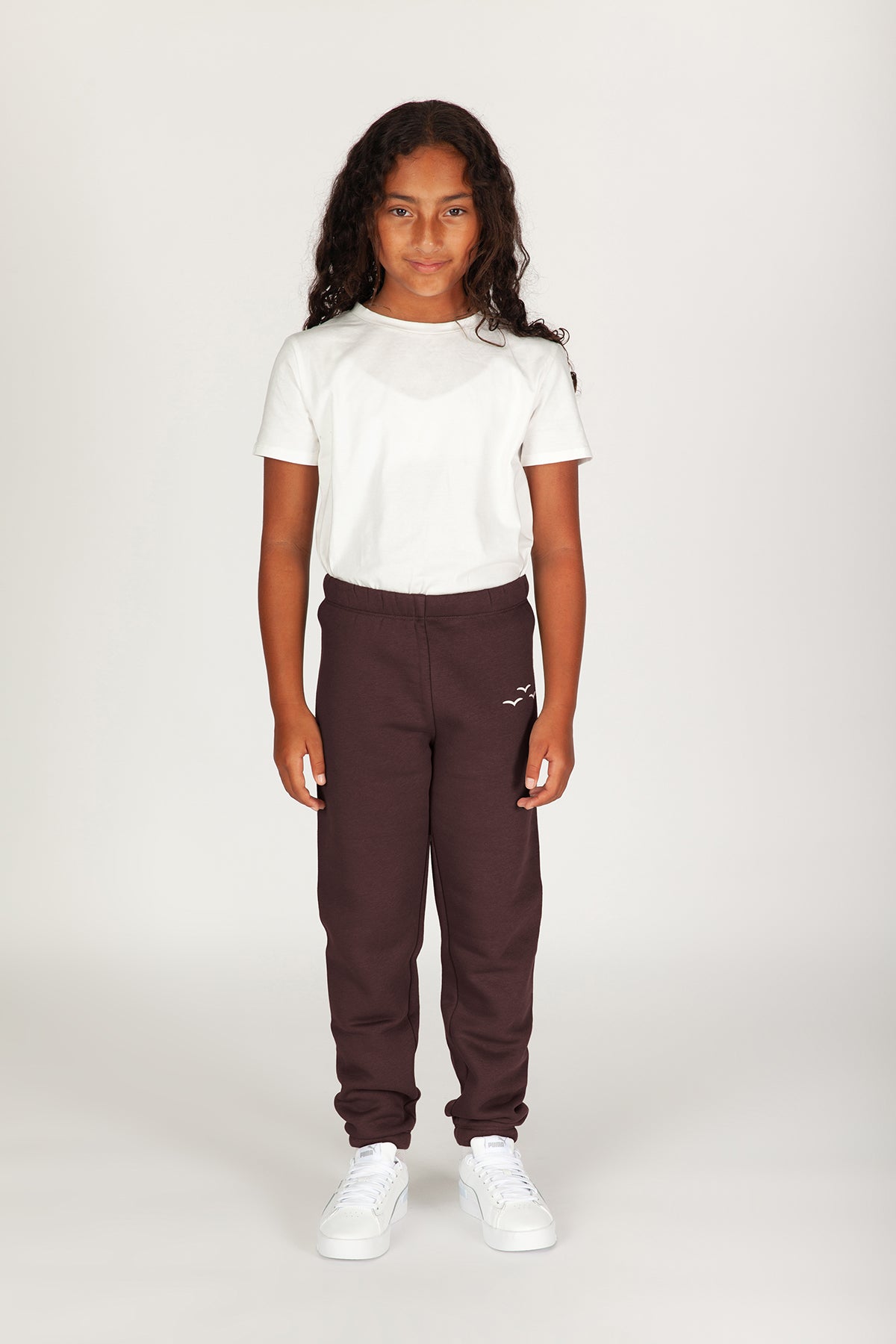 Niki Kids Fleece Sweatpants in Espresso