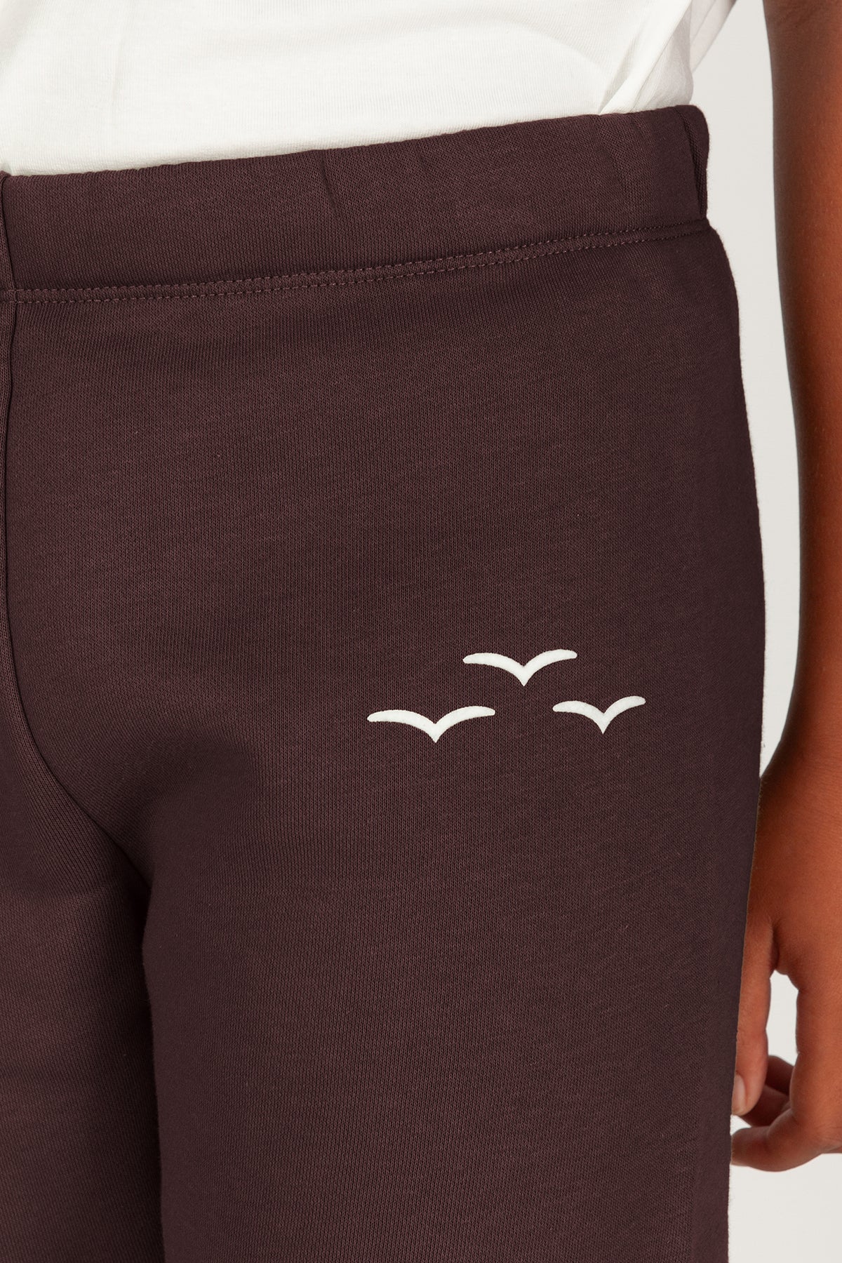 Kids Niki and Cooper fleece set in espresso