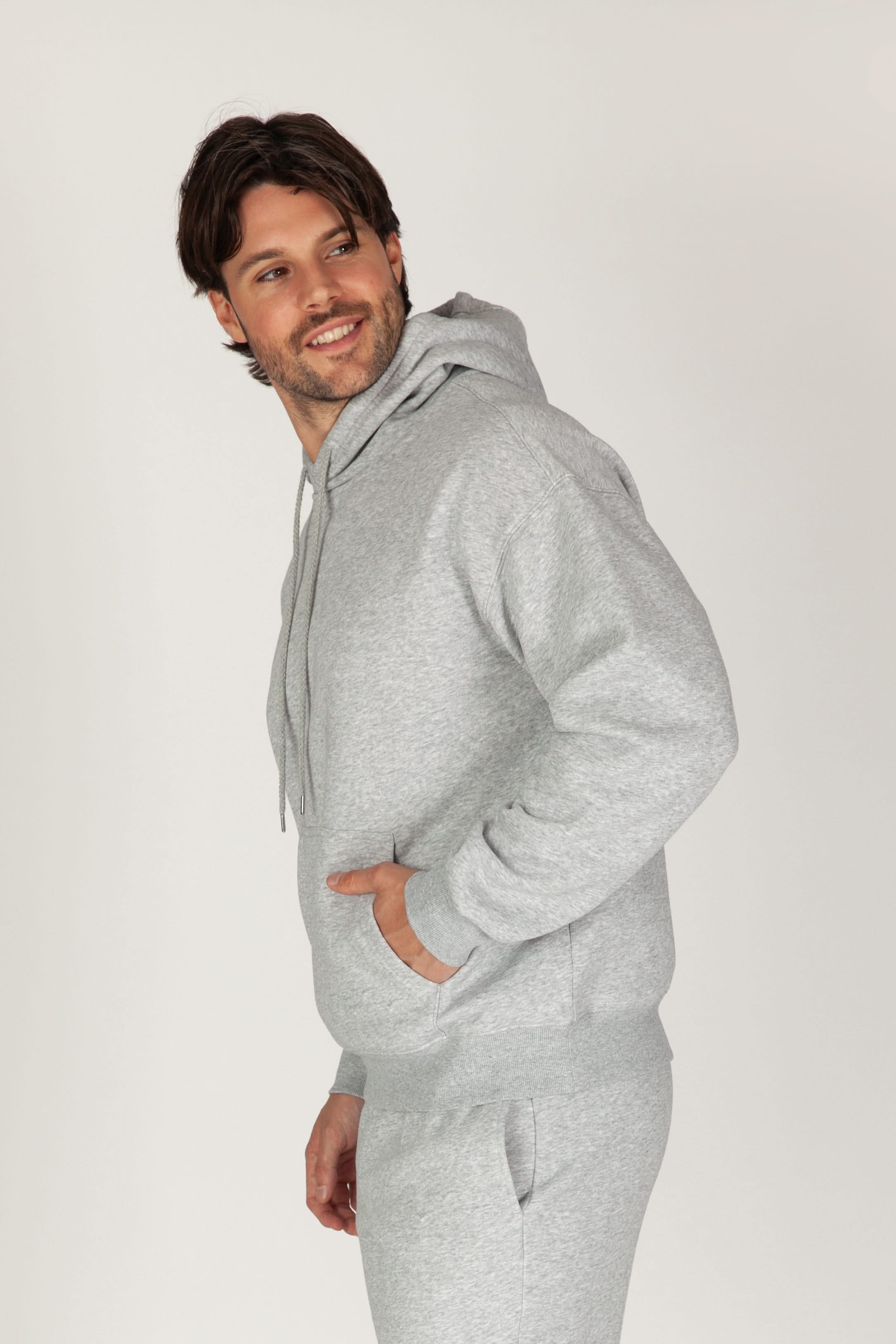 Men's hoodie in Classic grey