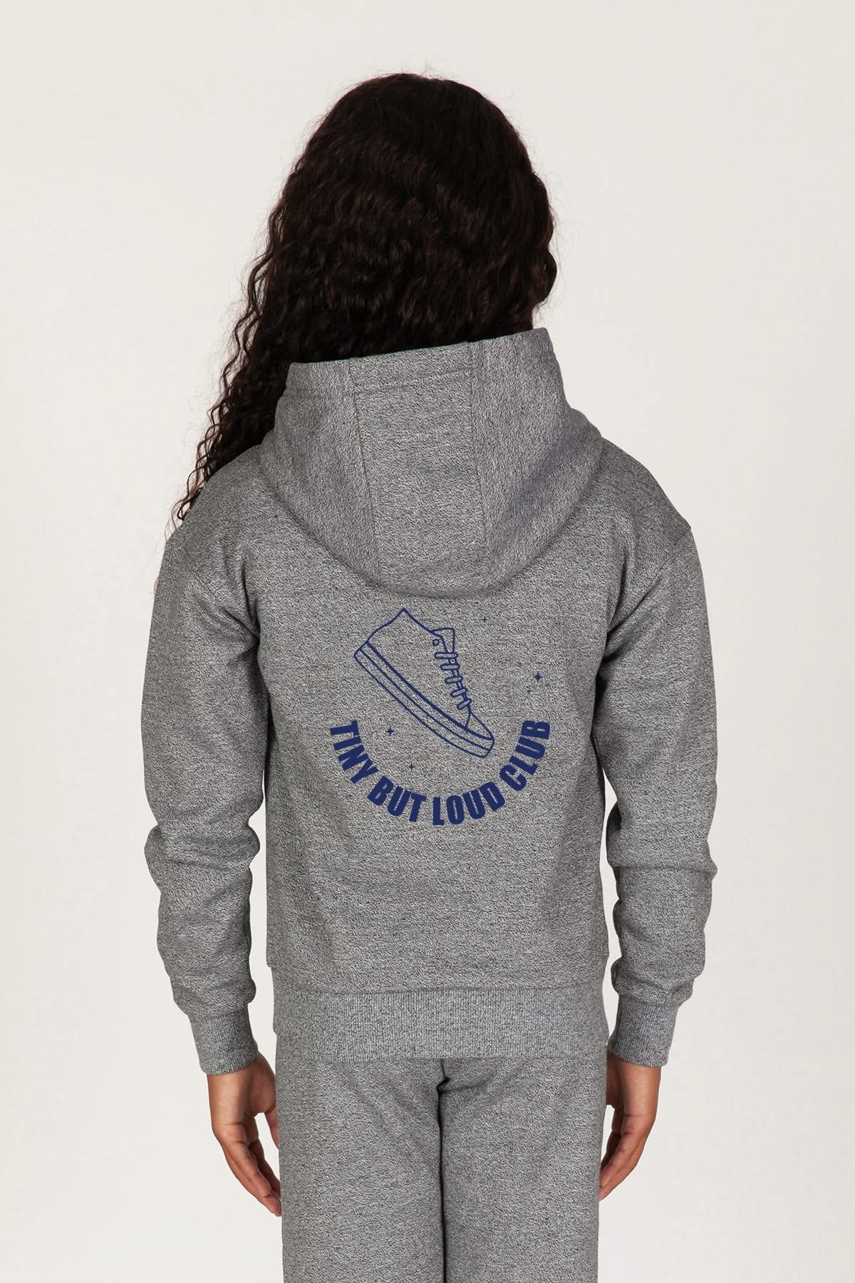 Tiny but Loud Club Kids Hoodie in granite - Lazypants