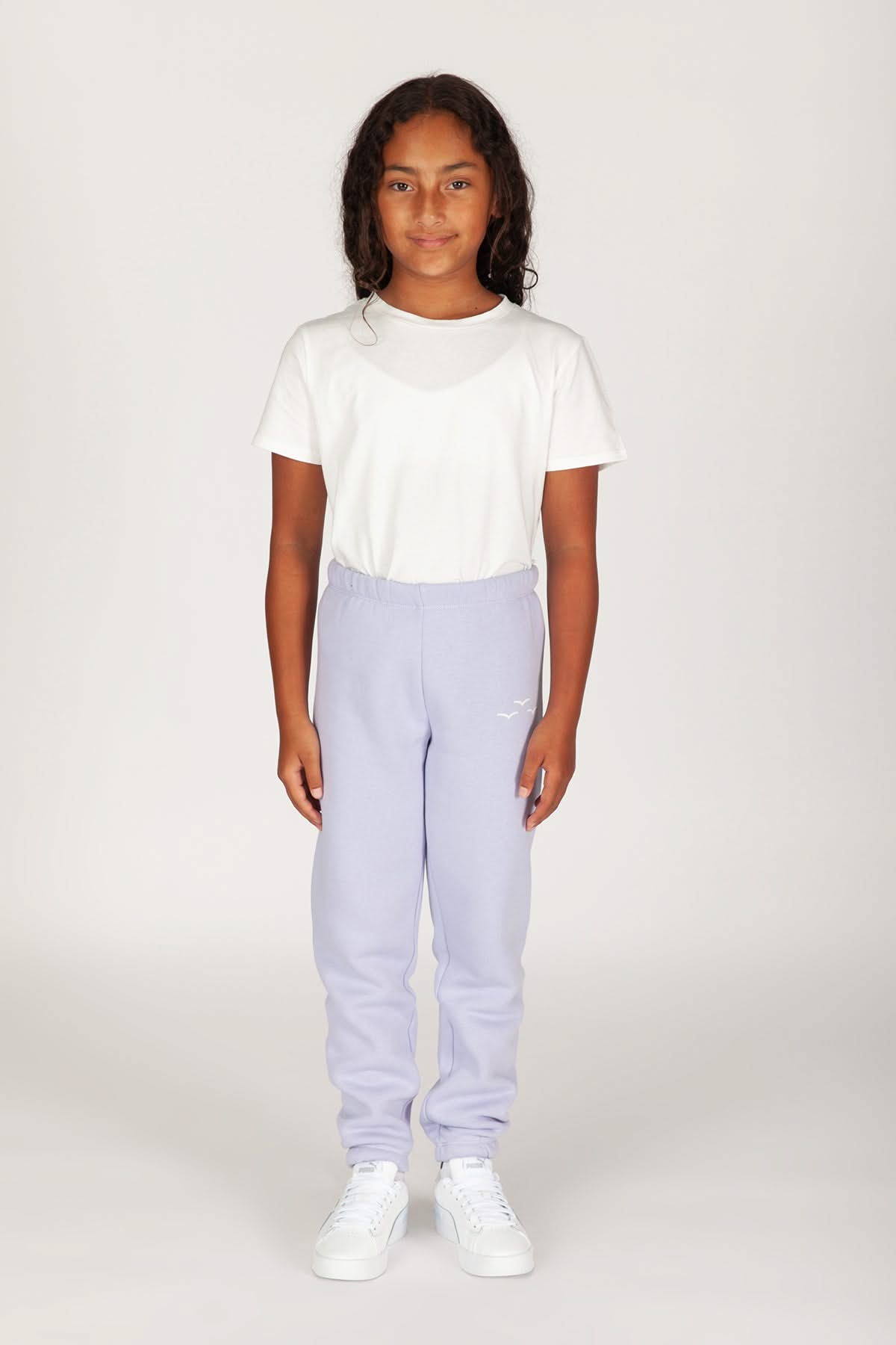 Niki Kids fleece sweatpants in lavender