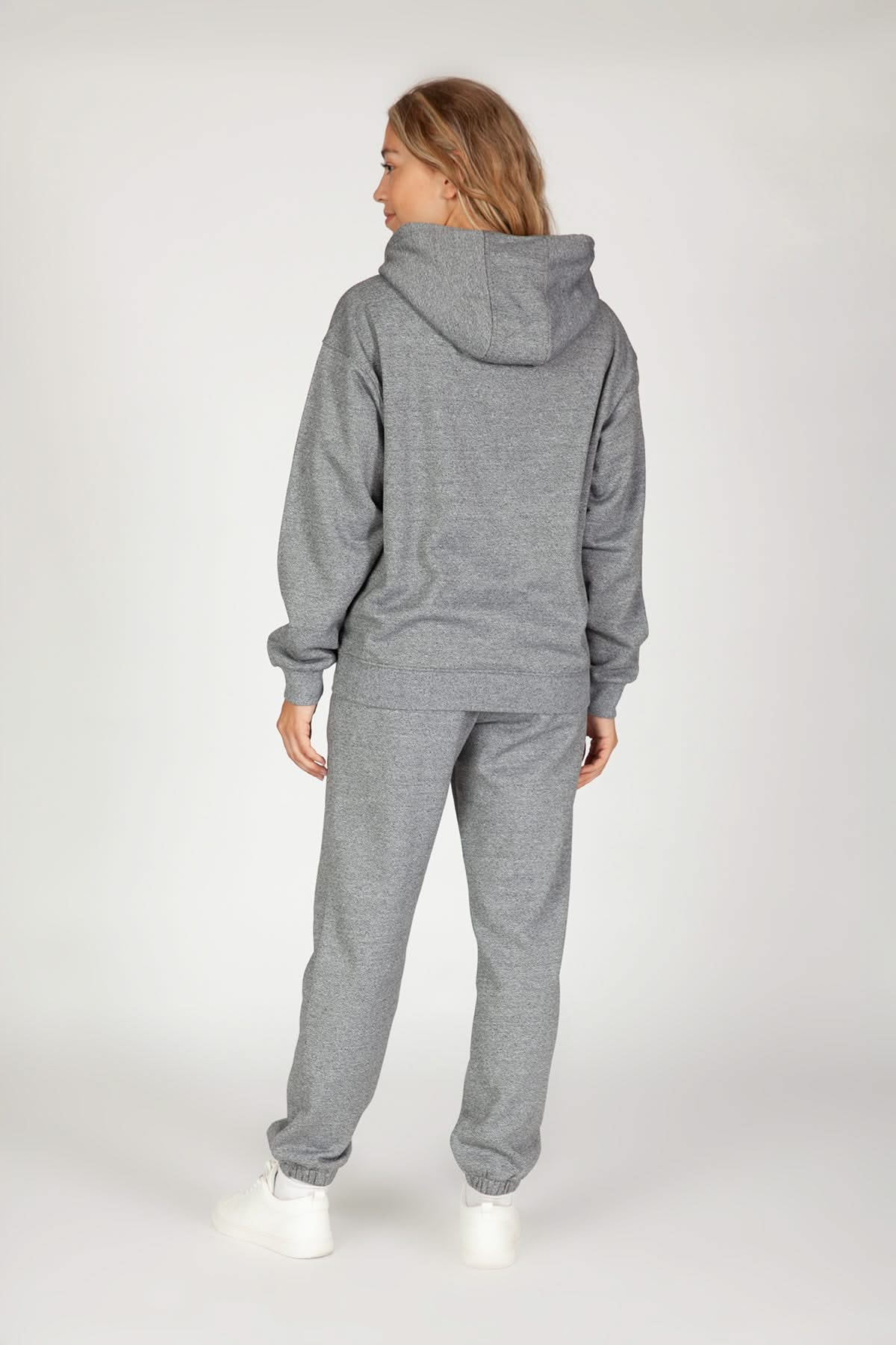 Women’s premium fleece relaxed tracksuit in granite