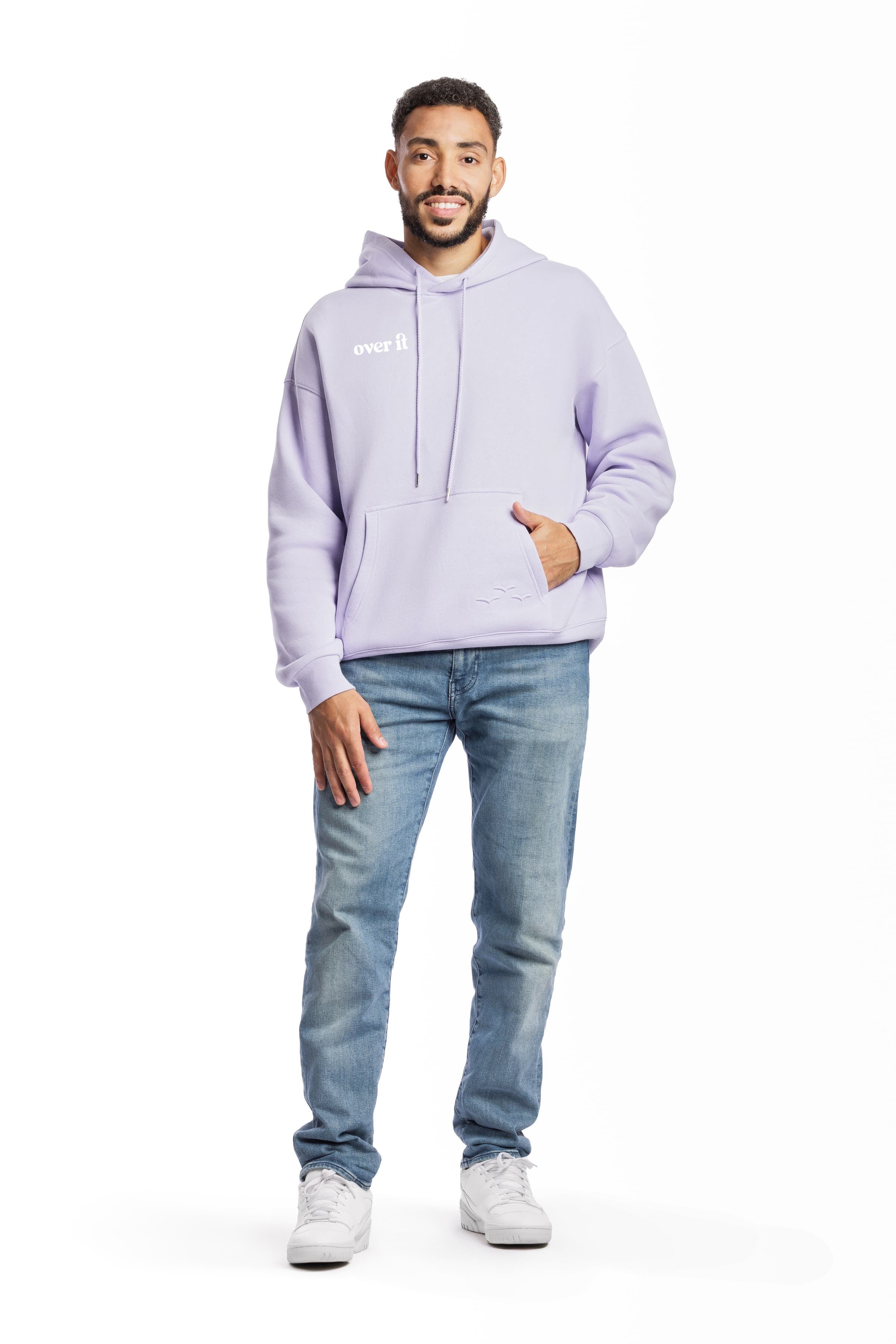 Cheeky relaxed hoodie in lavender