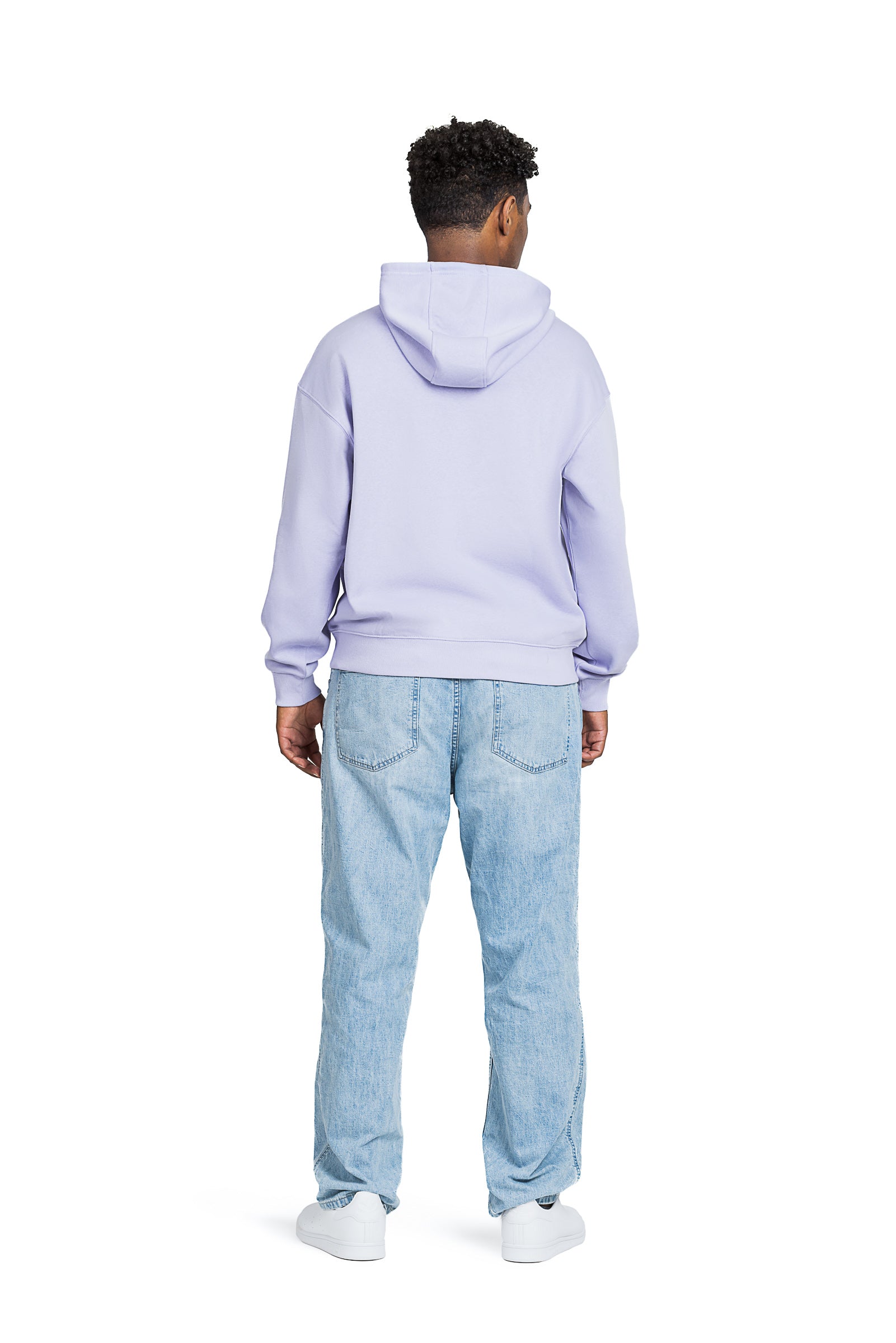 Cheeky relaxed hoodie in lavender