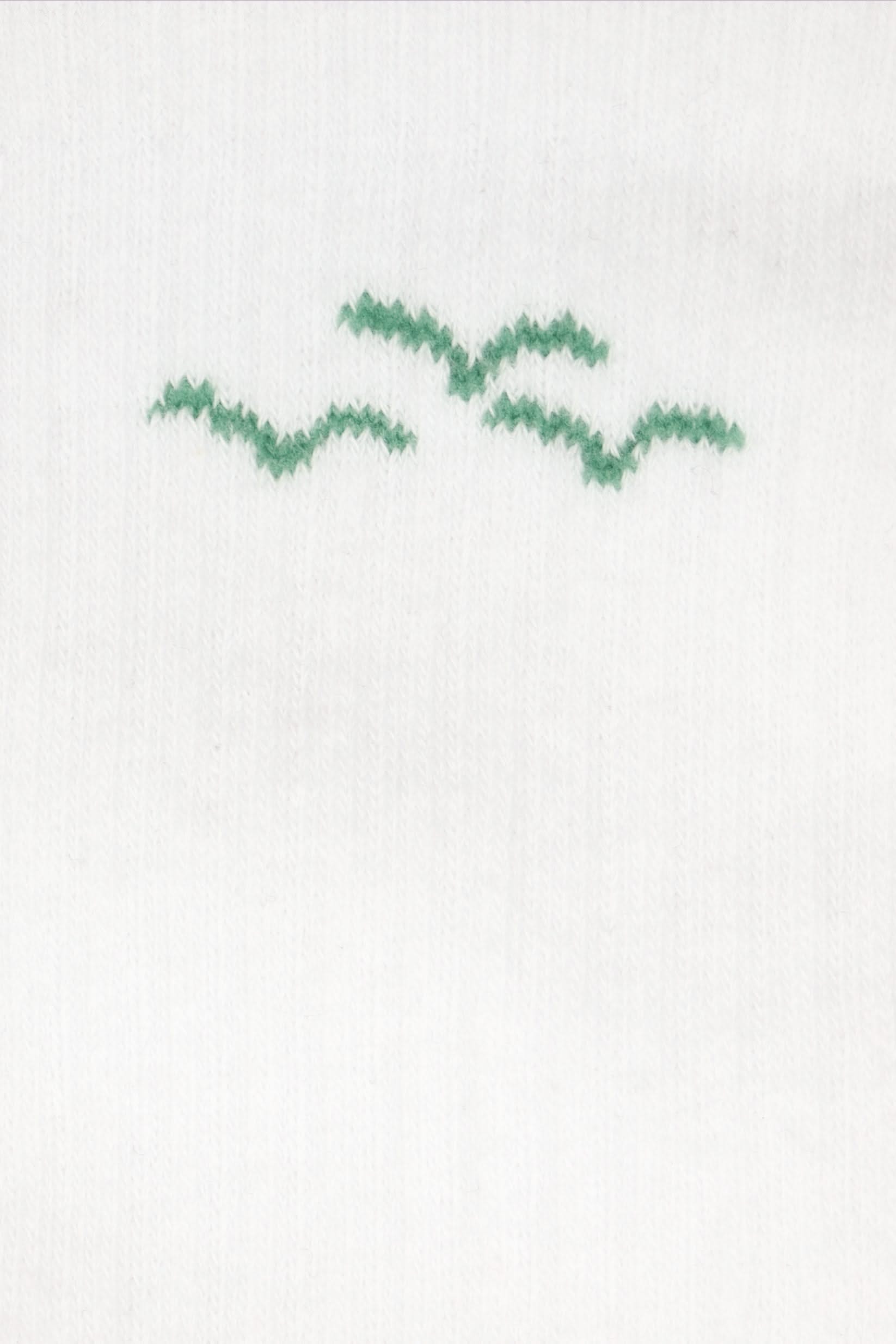 Lazy Rib Crew Sock with Jacquard in mint