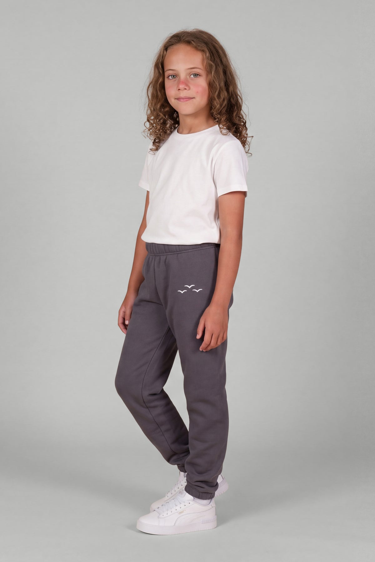 Kids Fleece Regular Fit Sweatpants in Navy Wash