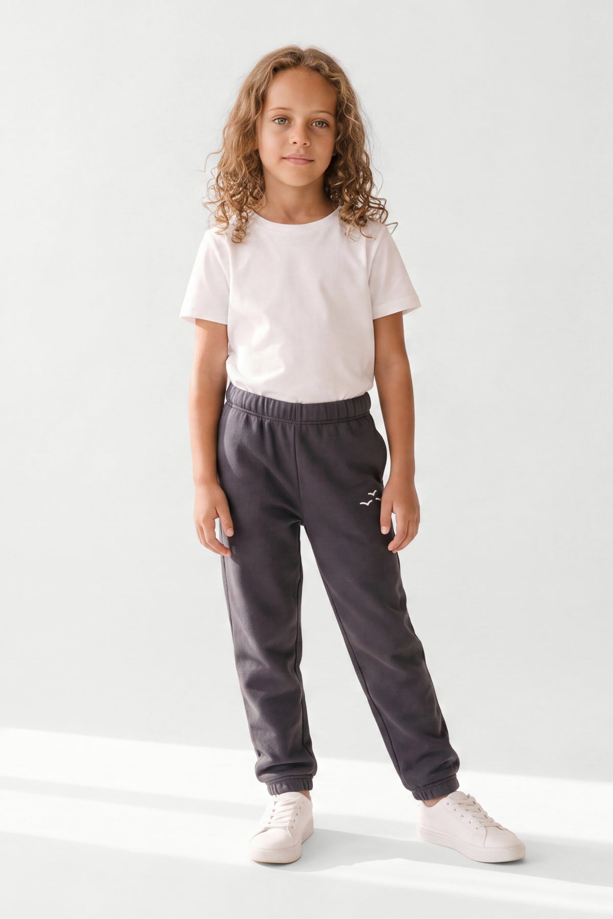 Kids Fleece Regular Fit Sweatpants in Navy Wash