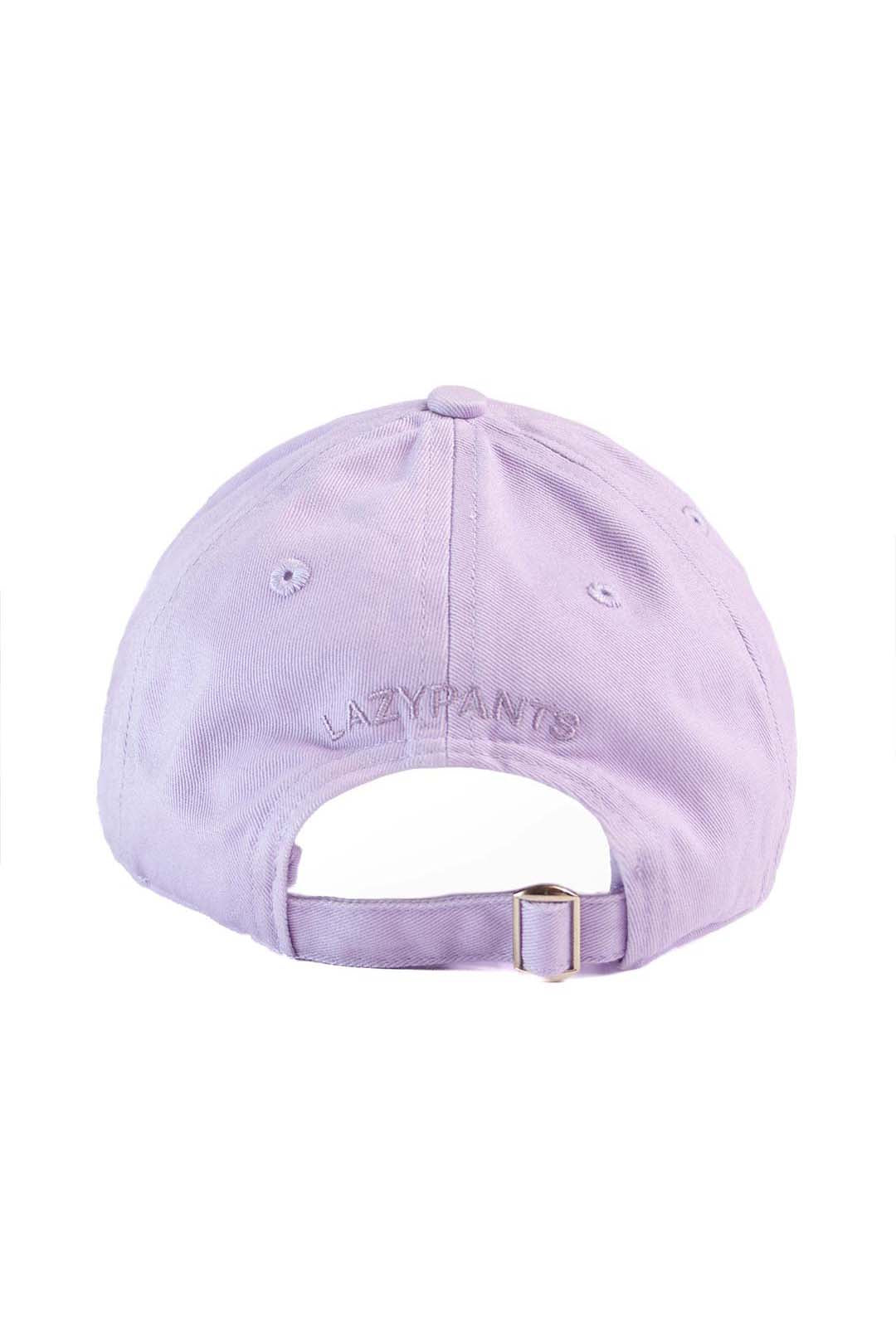 Washed cotton twill dad’s baseball cap in orchid