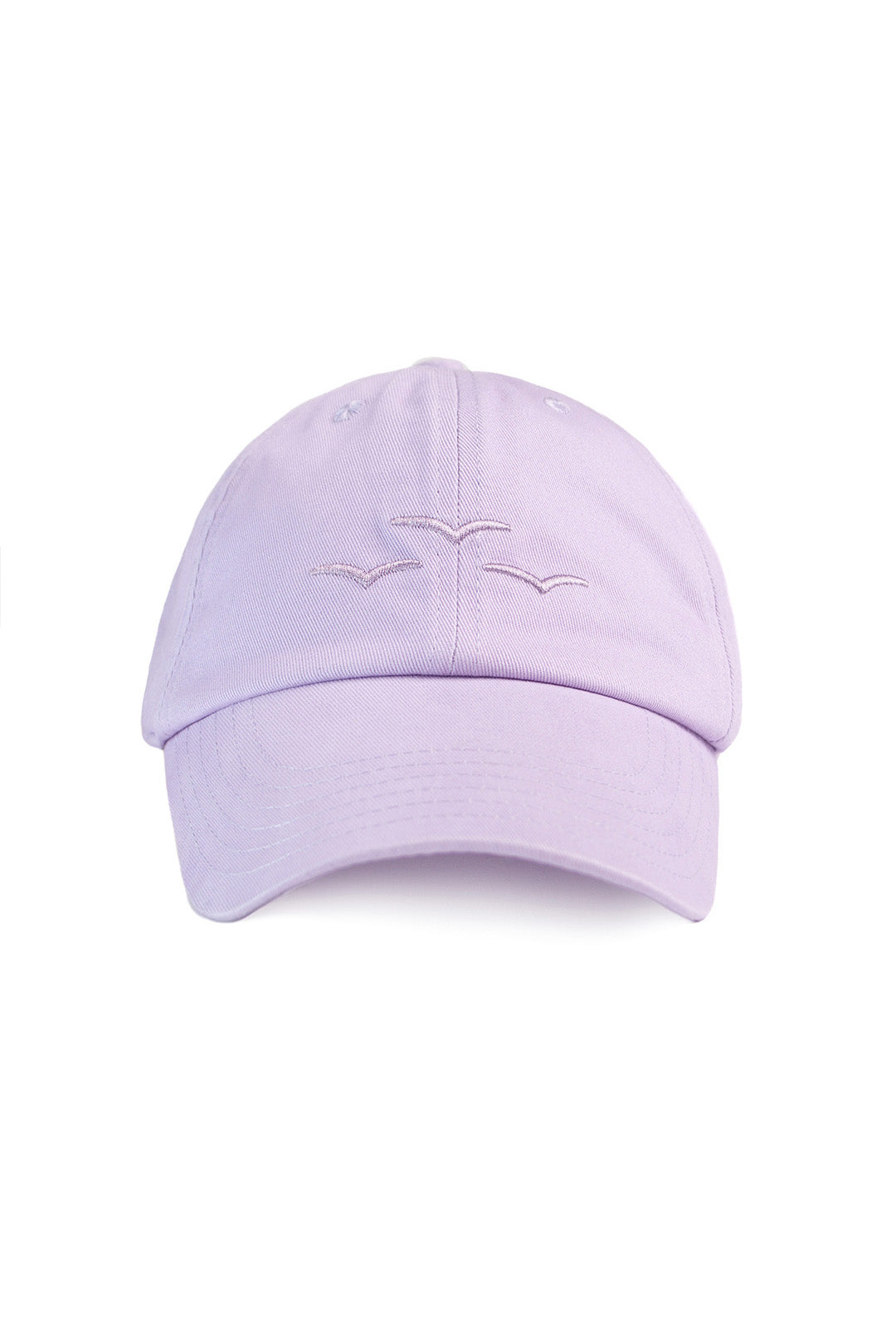 Washed cotton twill dad’s baseball cap in orchid