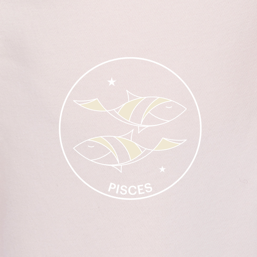 Zodiac Sweatsuit Set in petal pink