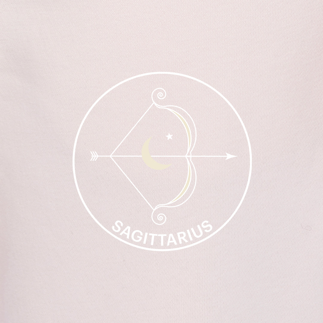 Zodiac Sweatsuit Set in petal pink