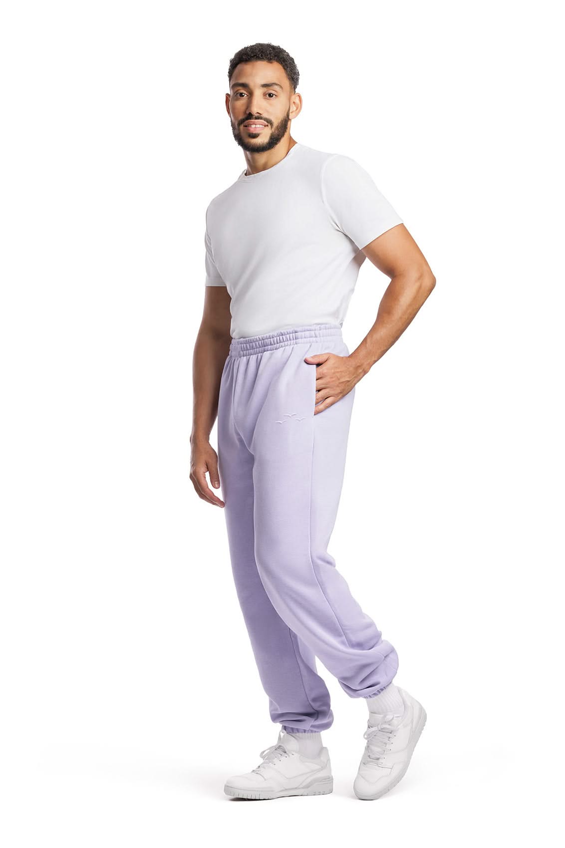 Men's premium fleece relaxed sweatpants in Lavender