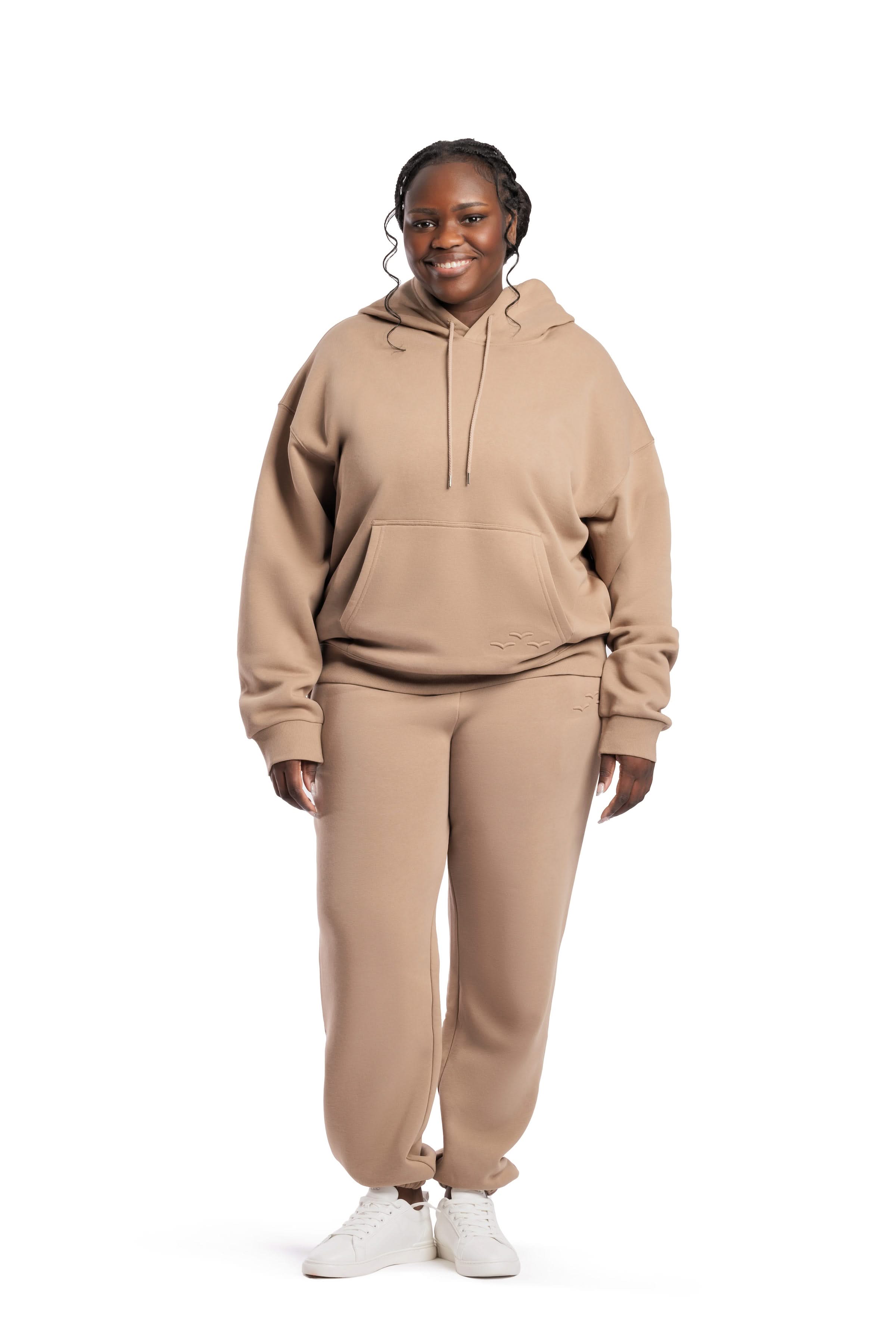 Women's tracksuit in camel