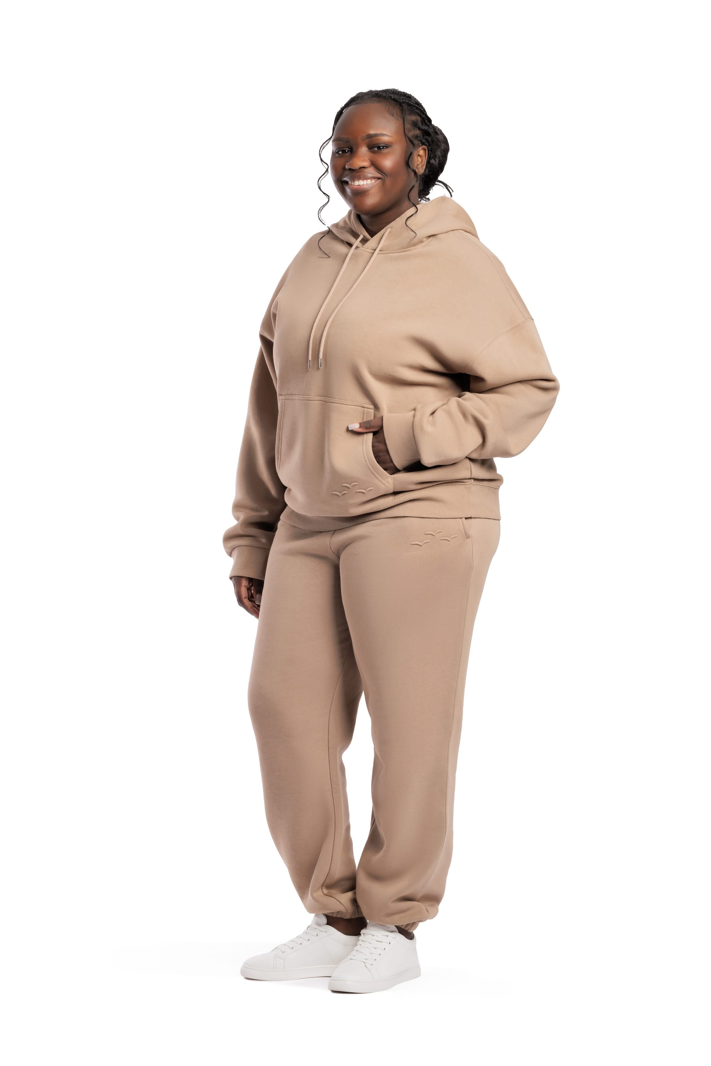 Women's tracksuit in camel