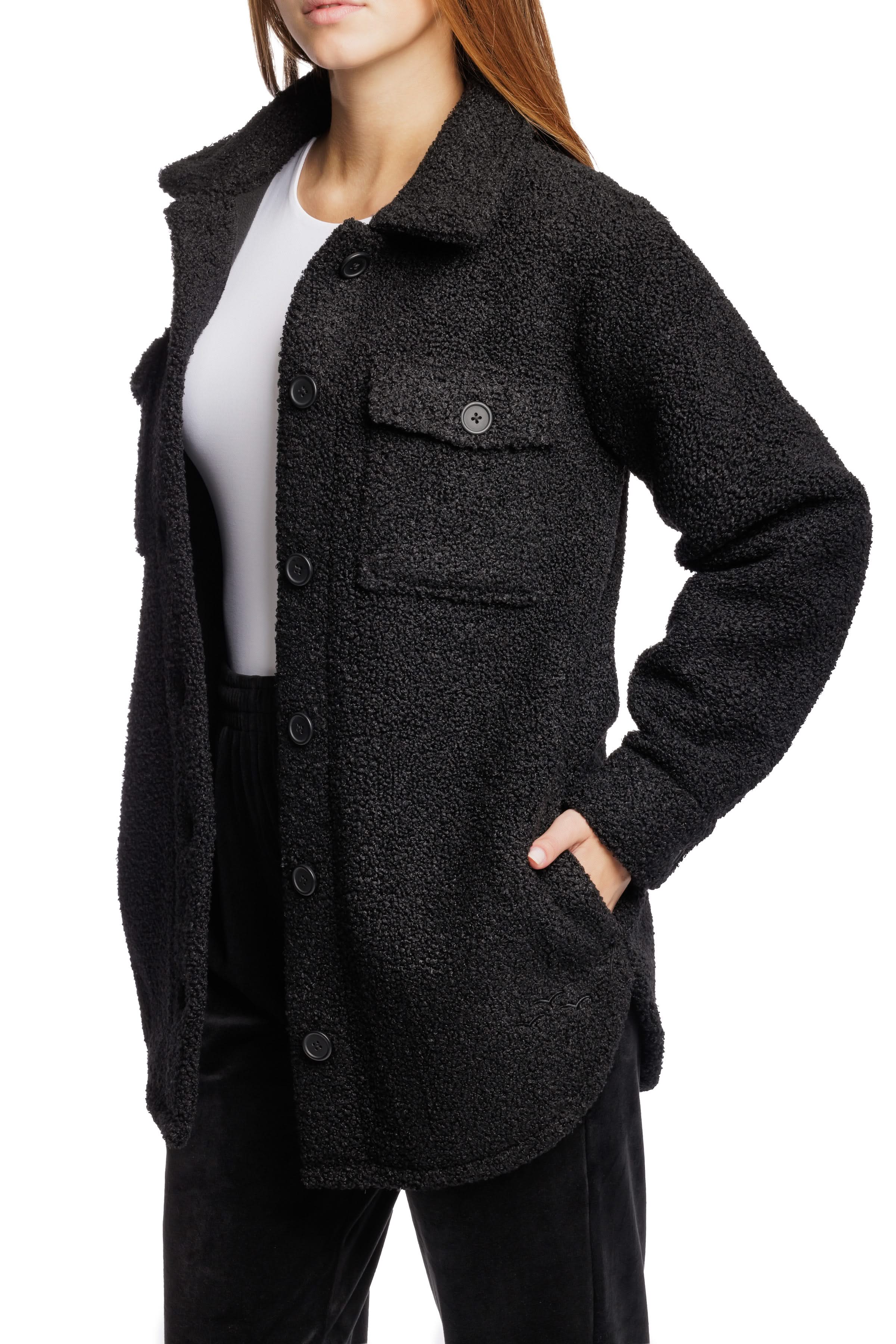 Lazypants teddy sherpa shacket look anf feel